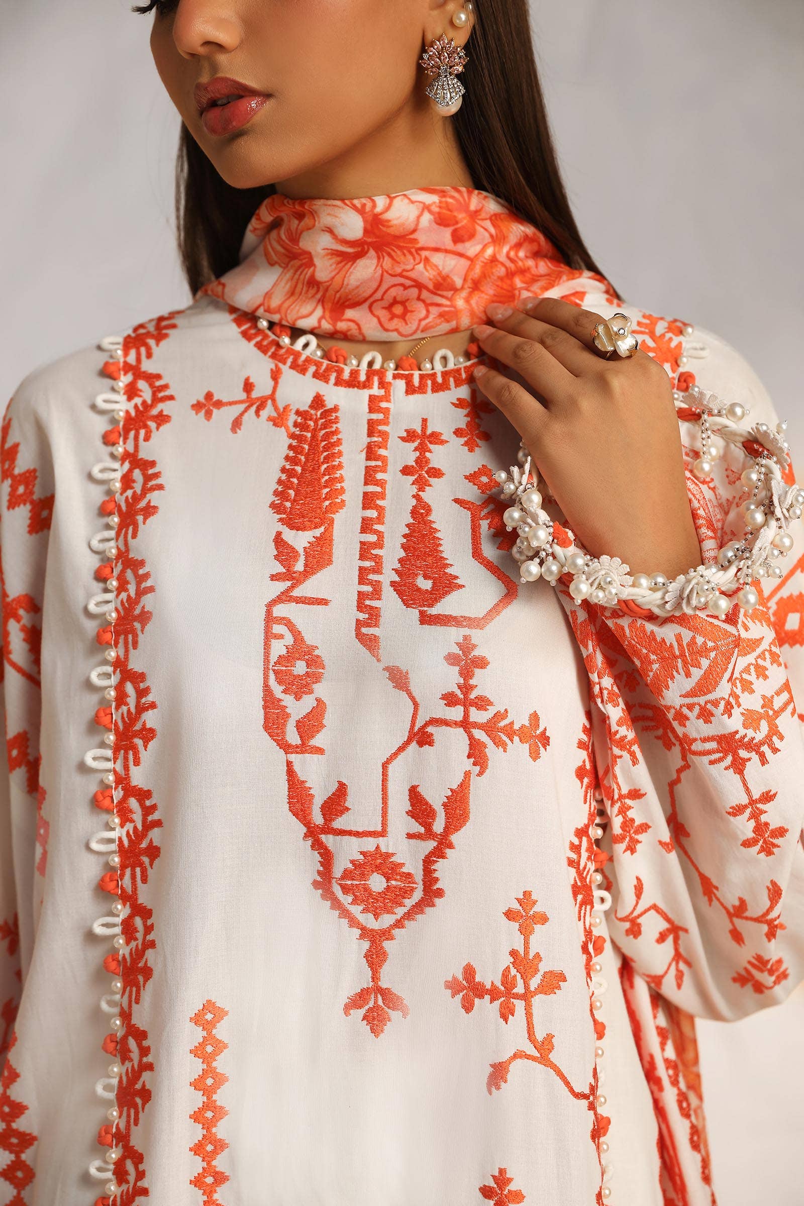 Sana Safinaz | Muzlin Summer 24 | 017B-CJ - Aqsa Fabrics
