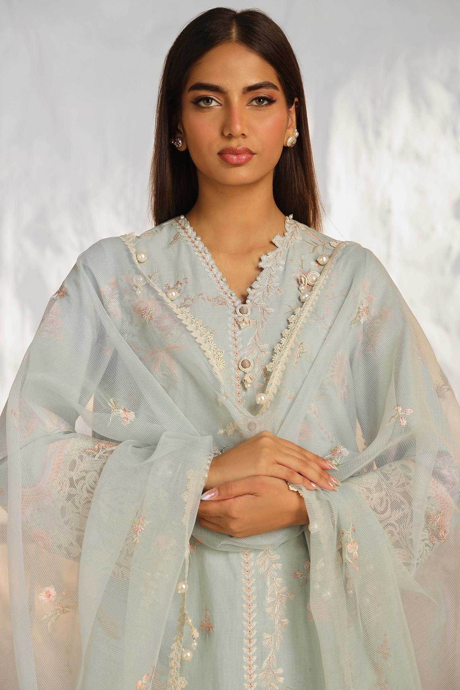 Sana Safinaz | Muzlin Summer 24 | 018A-CV - Aqsa Fabrics