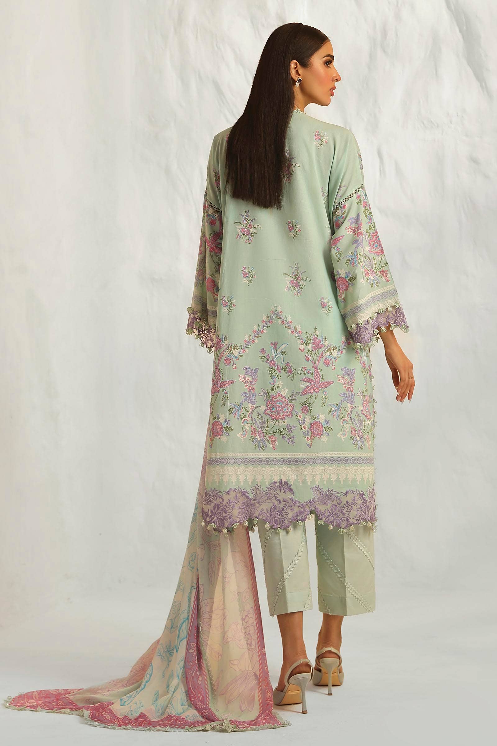 Sana Safinaz | Muzlin Summer 24 | 019B-CJ - Aqsa Fabrics