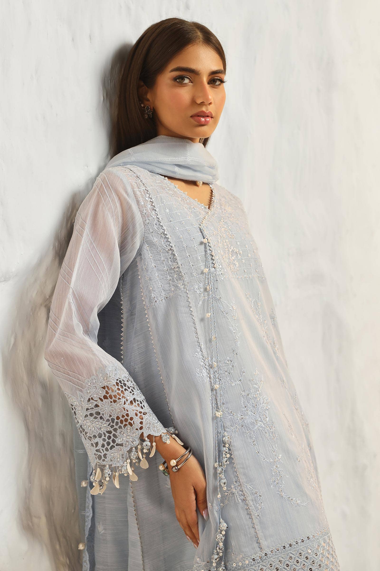 Sana Safinaz | Muzlin Summer 24 | 020A-CV - Aqsa Fabrics