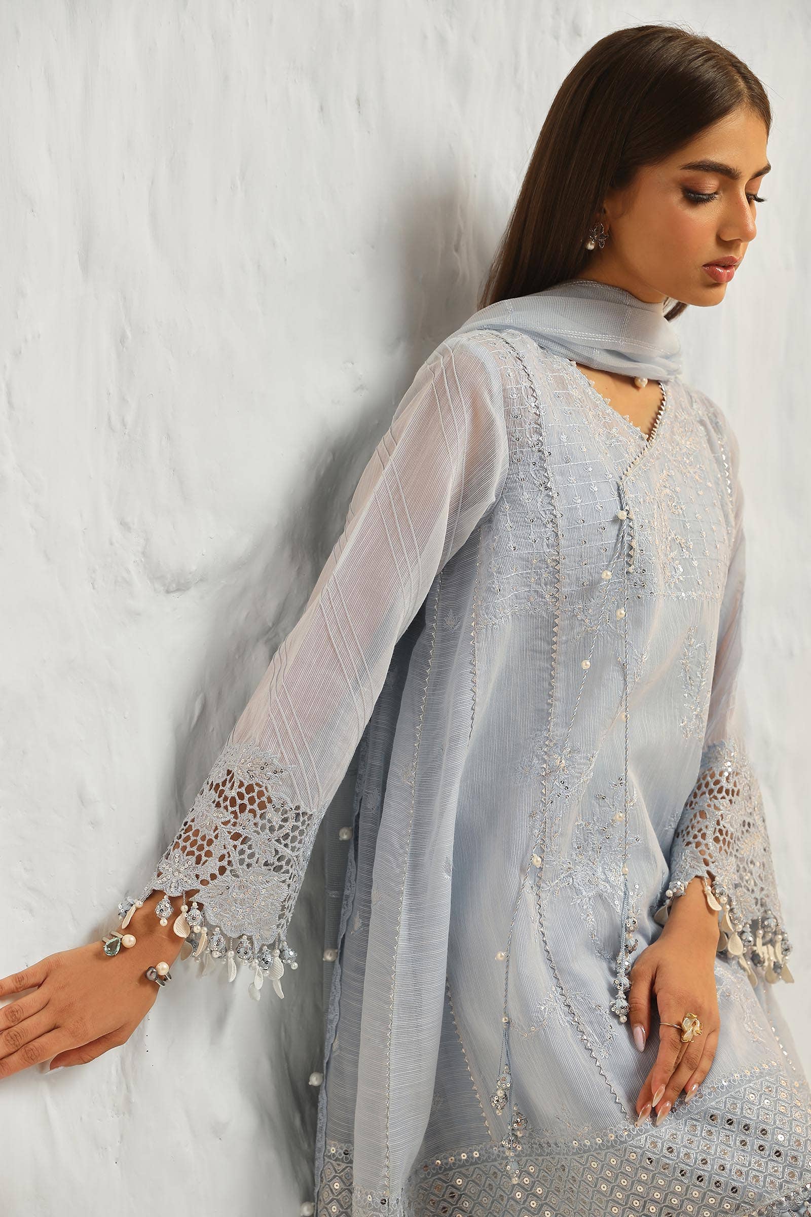 Sana Safinaz | Muzlin Summer 24 | 020A-CV - Aqsa Fabrics