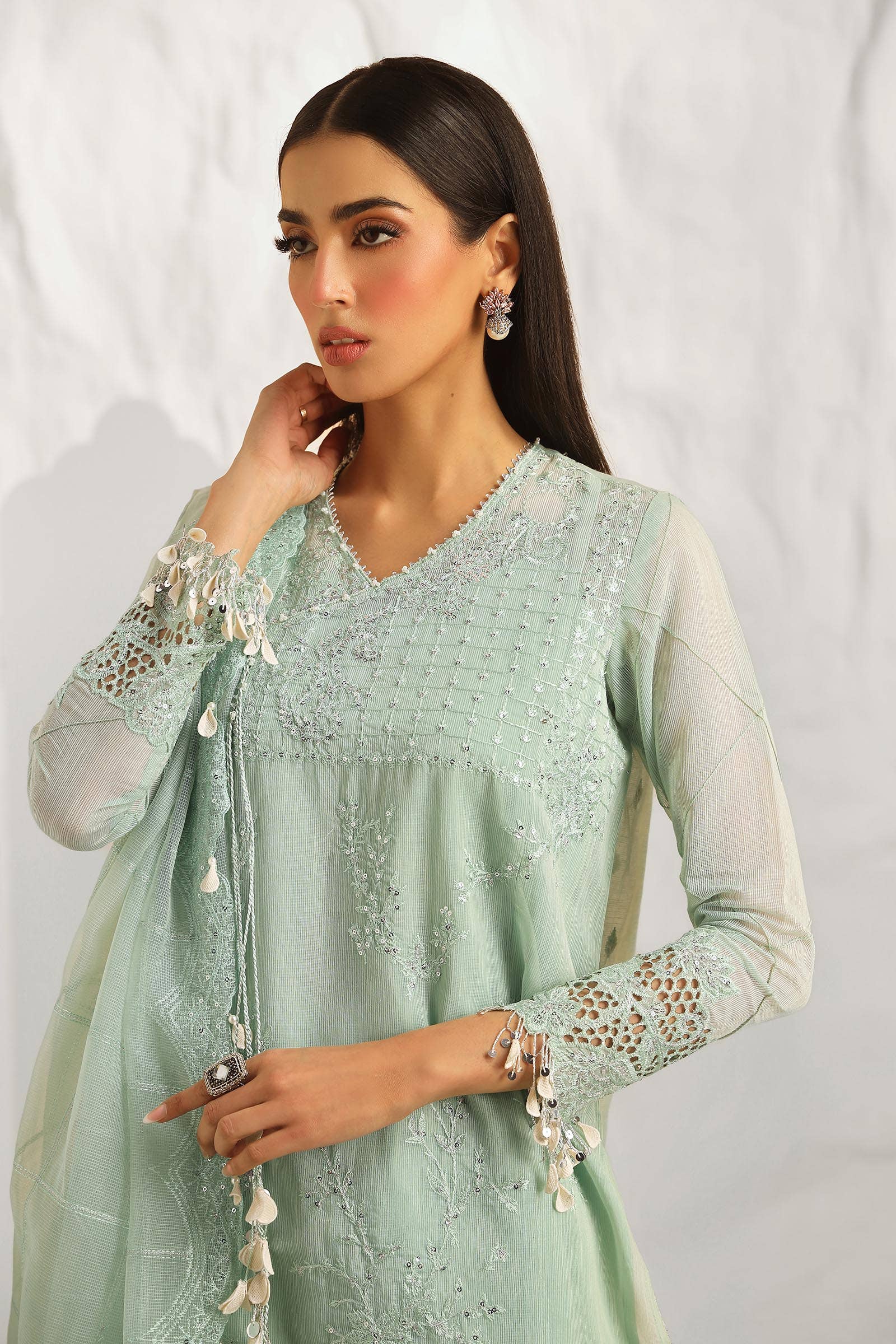Sana Safinaz | Muzlin Summer 24 | 020B-CV - Aqsa Fabrics