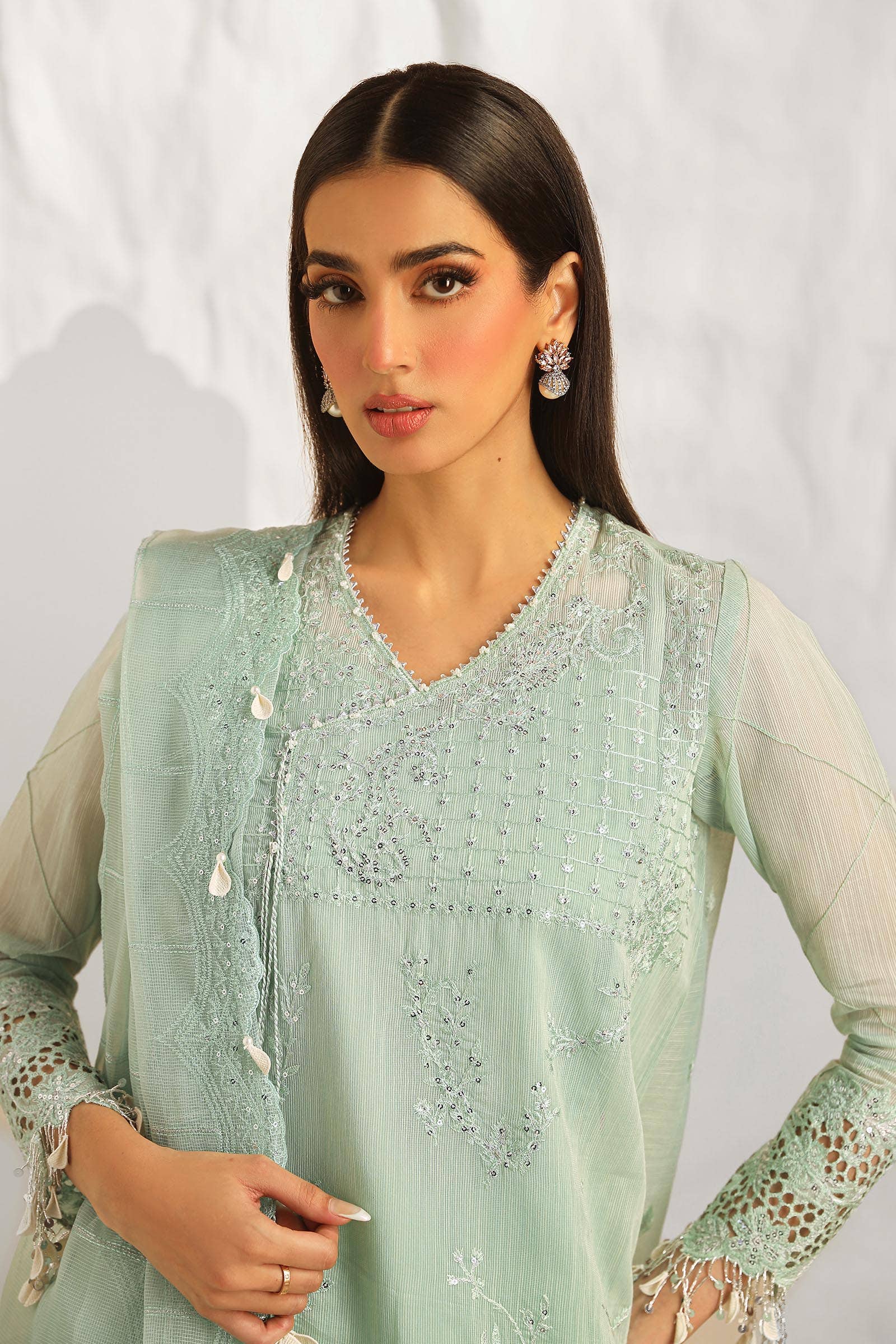 Sana Safinaz | Muzlin Summer 24 | 020B-CV - Aqsa Fabrics
