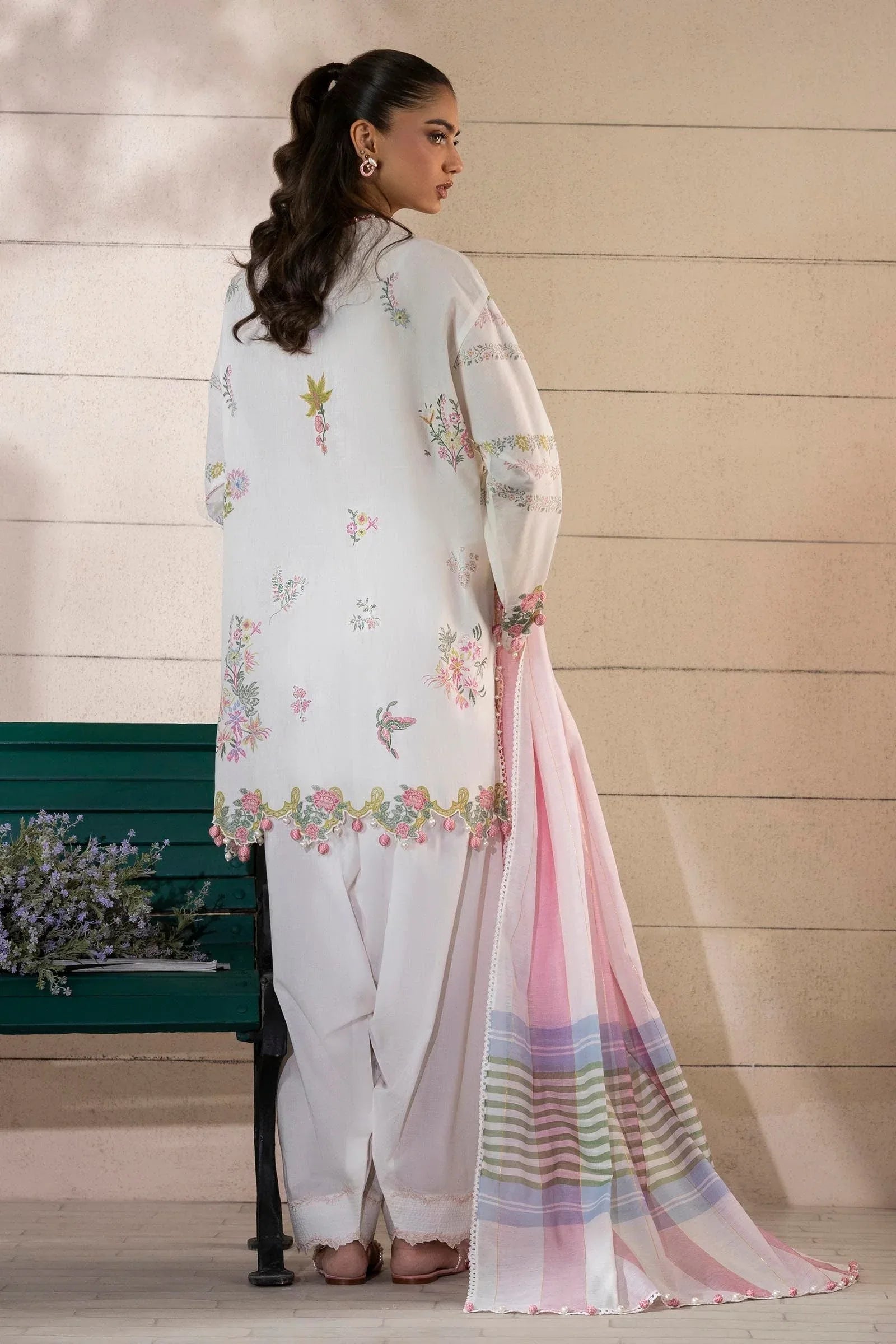 Sana Safinaz | Muzlin Spring 25 | M251-001A-3DG - Aqsa Fabrics