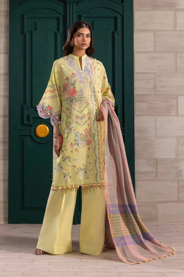 Sana Safinaz | Muzlin Spring 25 | M251-001B-3DG - Aqsa Fabrics