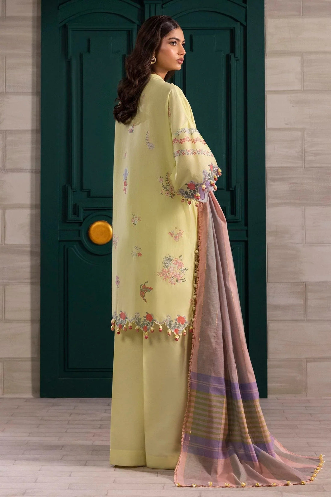 Sana Safinaz | Muzlin Spring 25 | M251-001B-3DG - Aqsa Fabrics