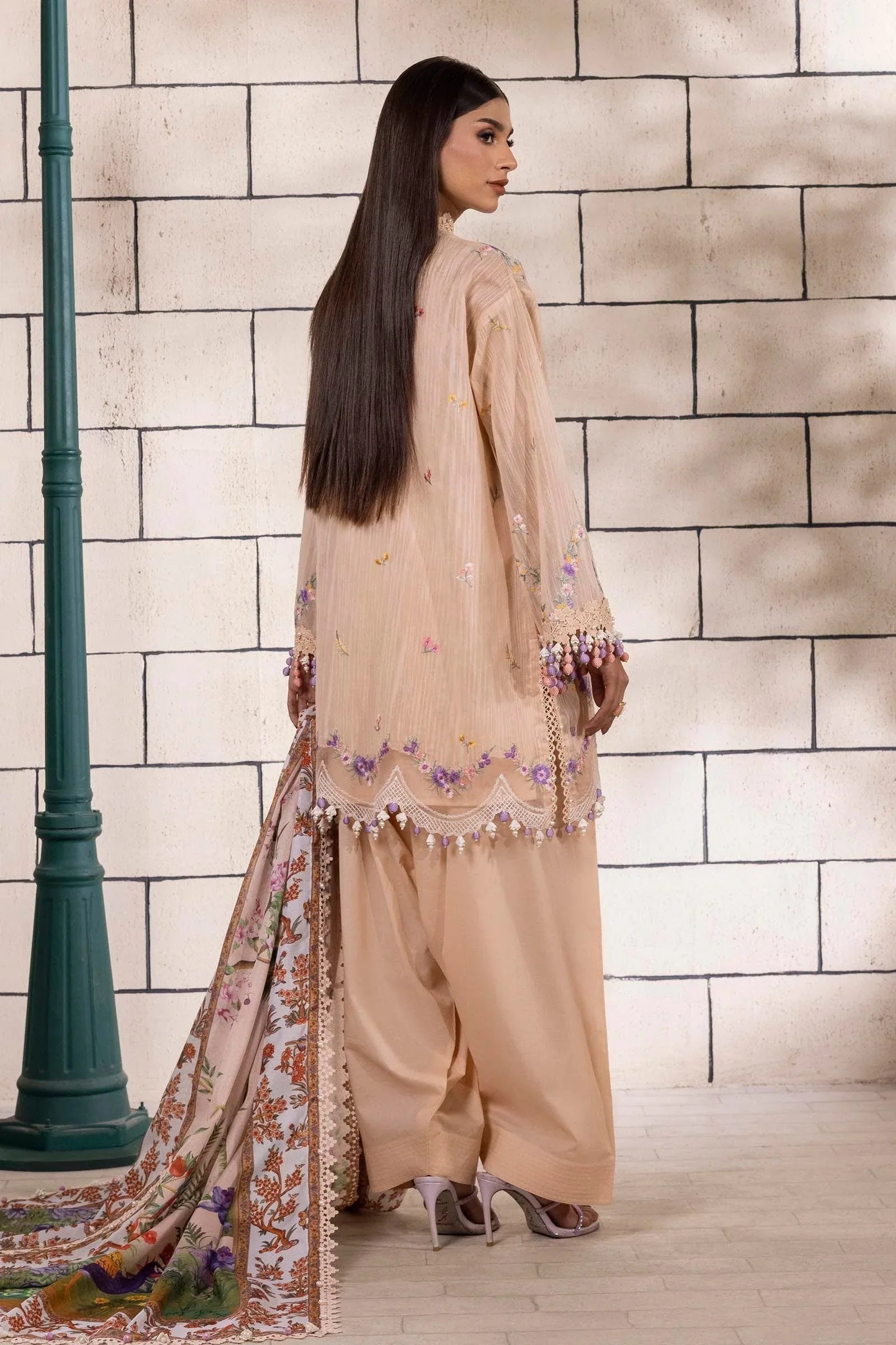 Sana Safinaz | Muzlin Spring 25 | M251-002A-3CV - Aqsa Fabrics