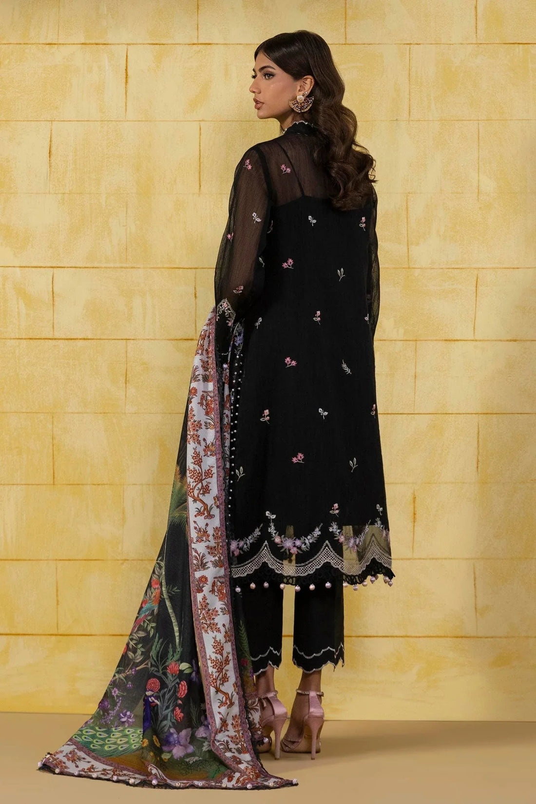 Sana Safinaz | Muzlin Spring 25 | M251-002B-3CV - Aqsa Fabrics