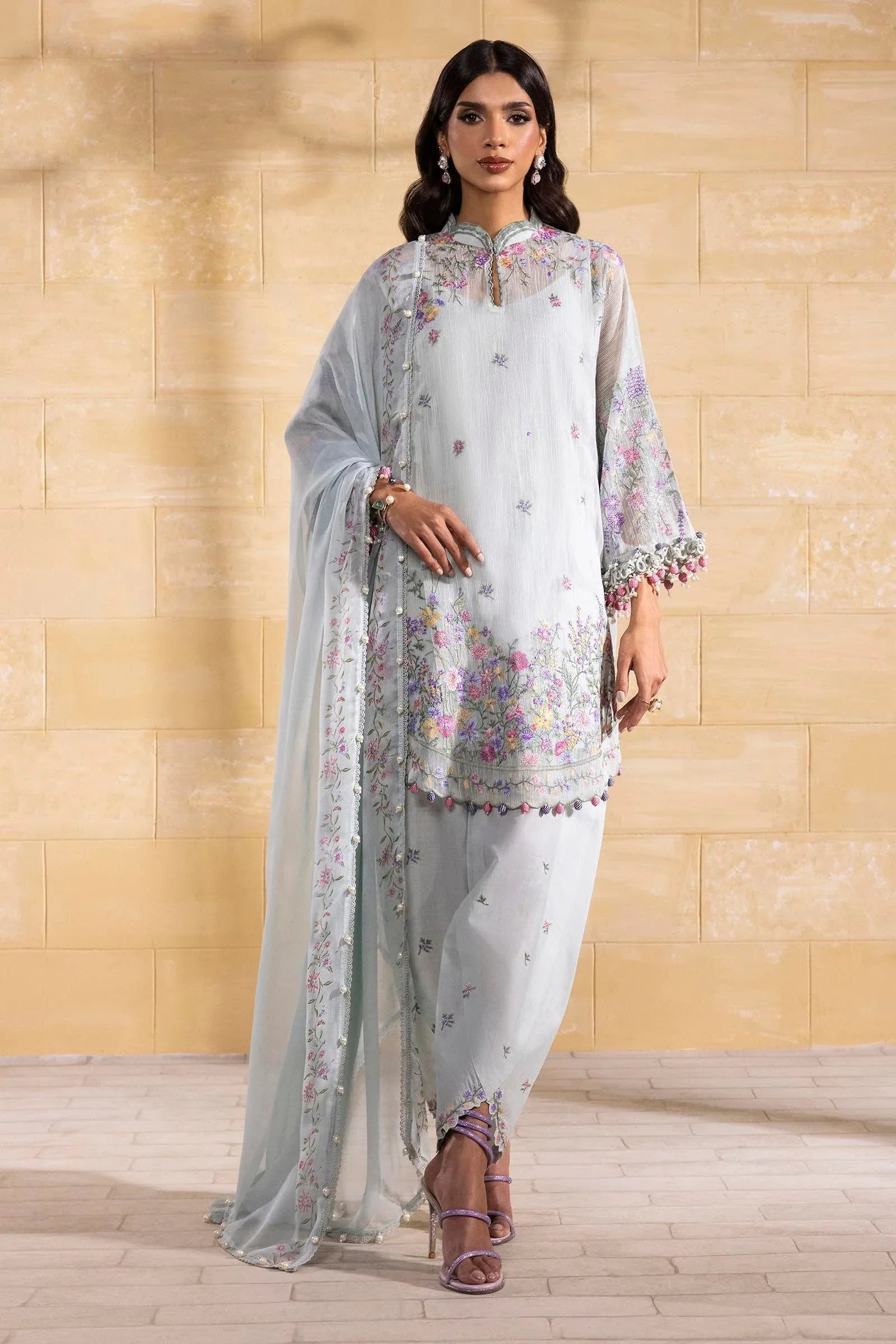 Sana Safinaz | Muzlin Spring 25 | M251-003B-3CJ - Aqsa Fabrics