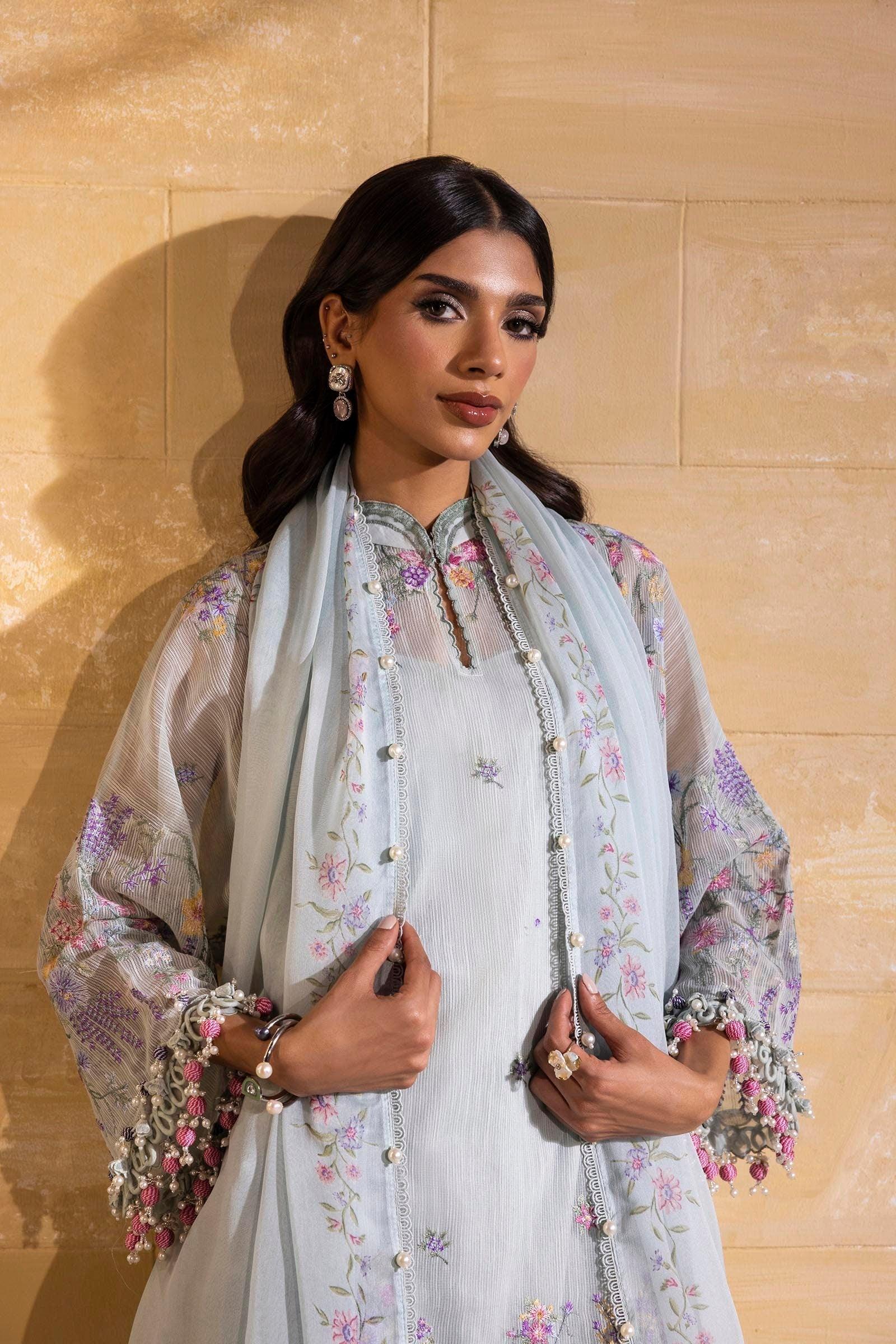 Sana Safinaz | Muzlin Spring 25 | M251-003B-3CJ - Aqsa Fabrics