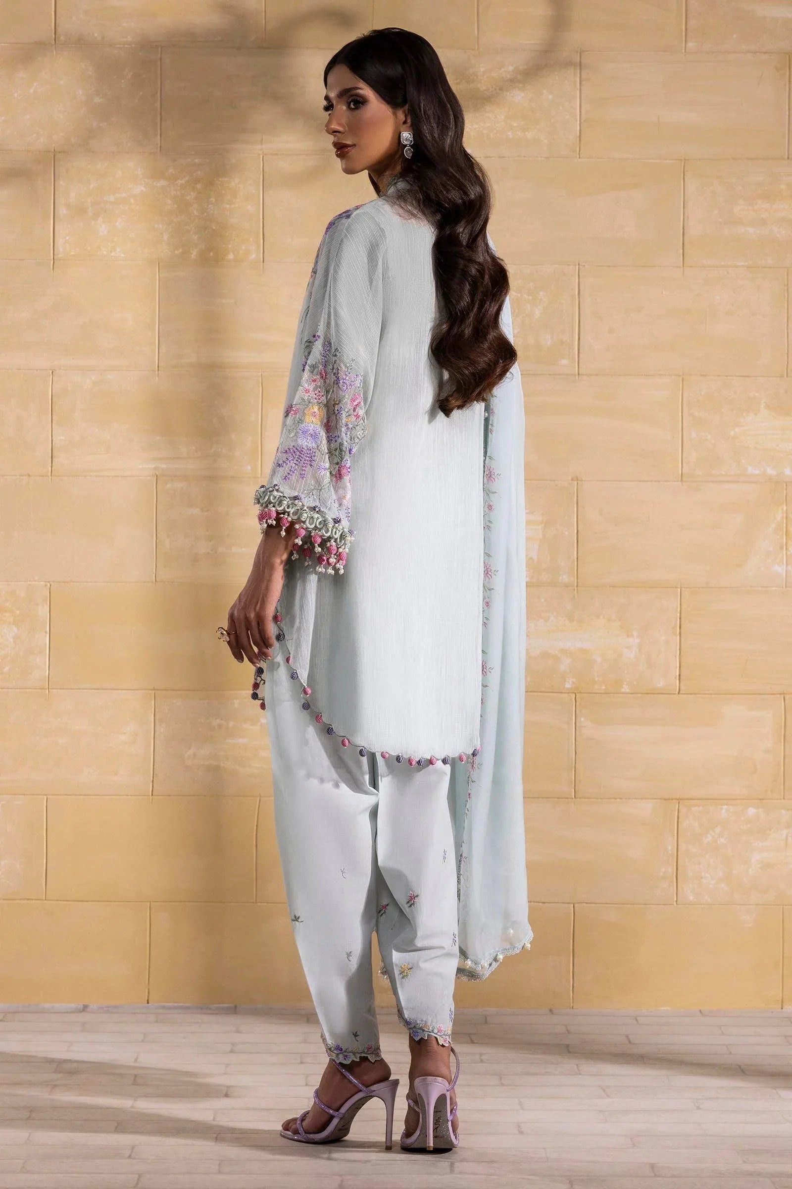 Sana Safinaz | Muzlin Spring 25 | M251-003B-3CJ - Aqsa Fabrics