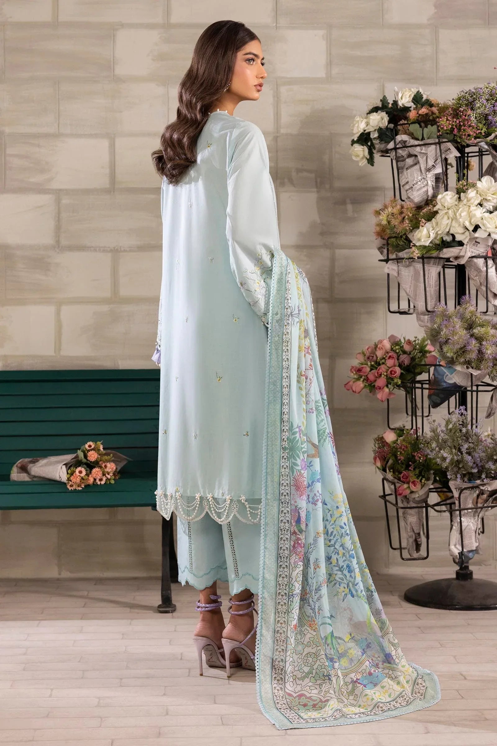 Sana Safinaz | Muzlin Spring 25 | M251-005A-3CL - Aqsa Fabrics
