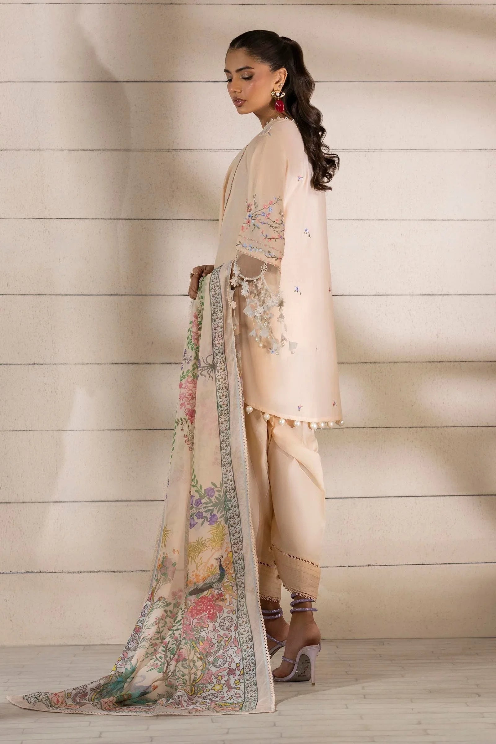 Sana Safinaz | Muzlin Spring 25 | M251-005B-3CL - Aqsa Fabrics