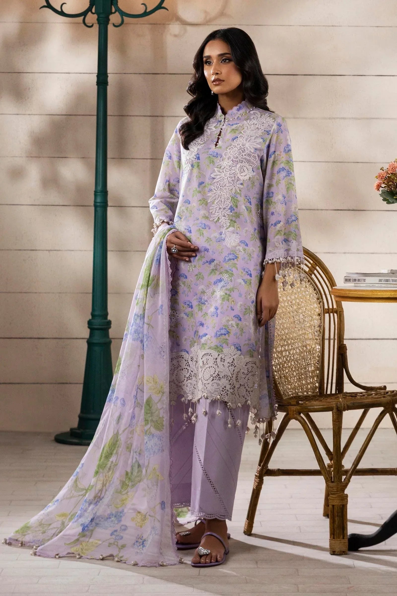 Sana Safinaz | Muzlin Spring 25 | M251-006A-3CI - Aqsa Fabrics