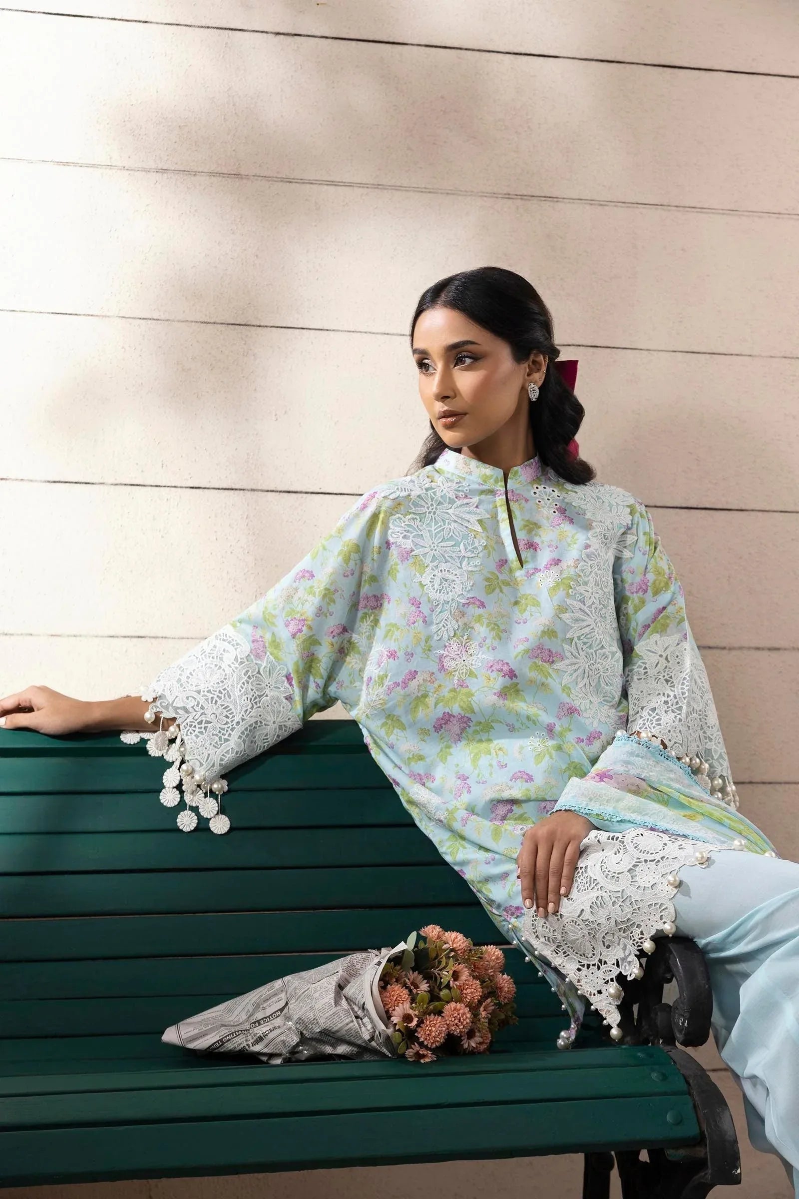 Sana Safinaz | Muzlin Spring 25 | M251-006B-3CI - Aqsa Fabrics