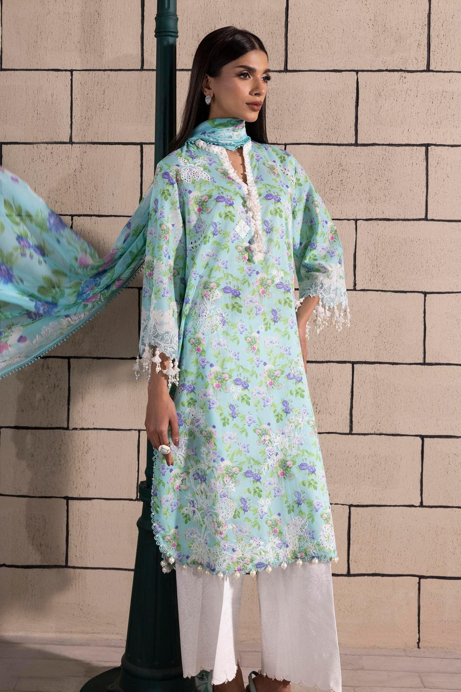 Sana Safinaz | Muzlin Spring 25 | M251-007B-3CI - Aqsa Fabrics