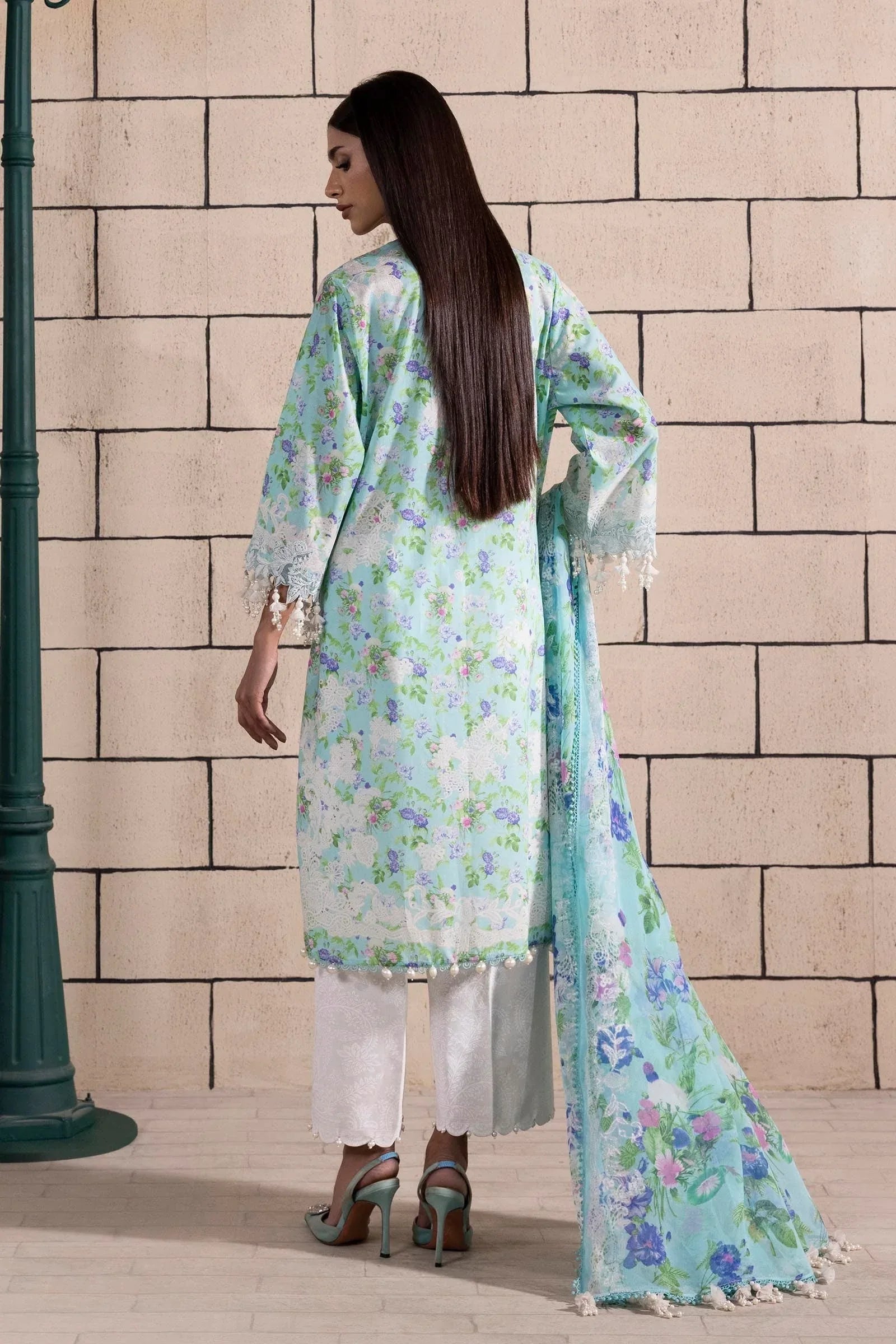Sana Safinaz | Muzlin Spring 25 | M251-007B-3CI - Aqsa Fabrics