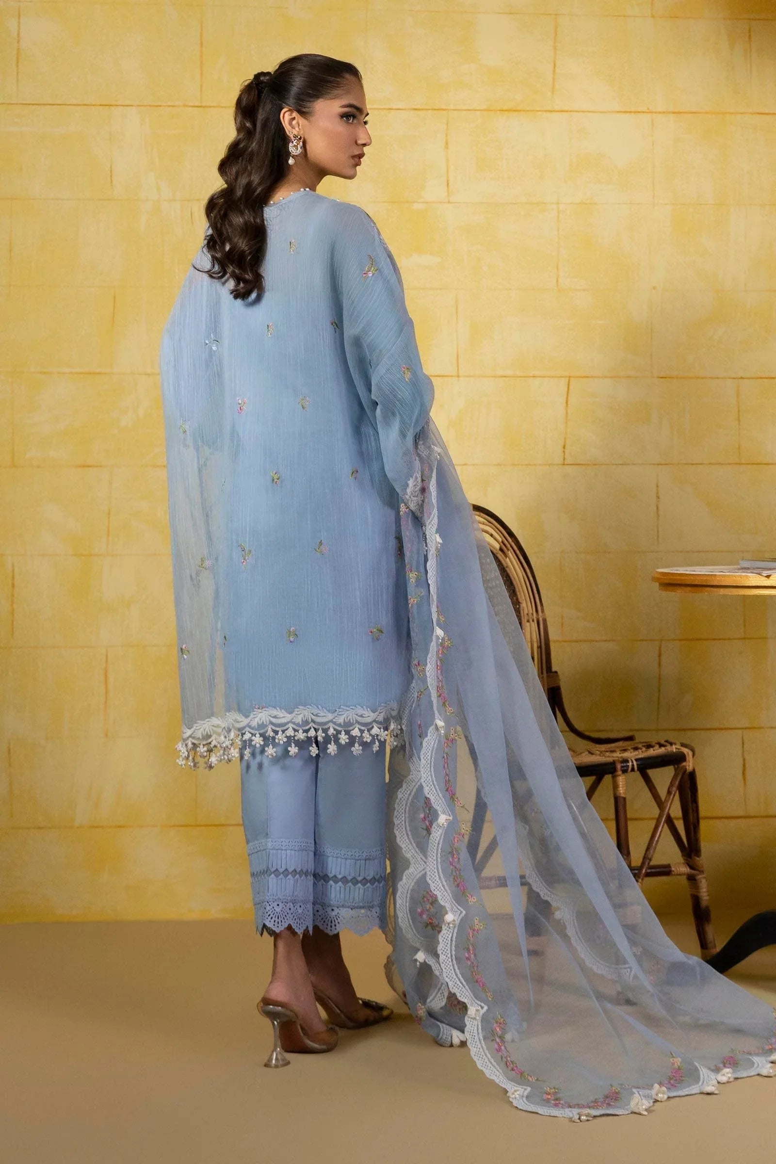 Sana Safinaz | Muzlin Spring 25 | M251-009B-3CT - Aqsa Fabrics