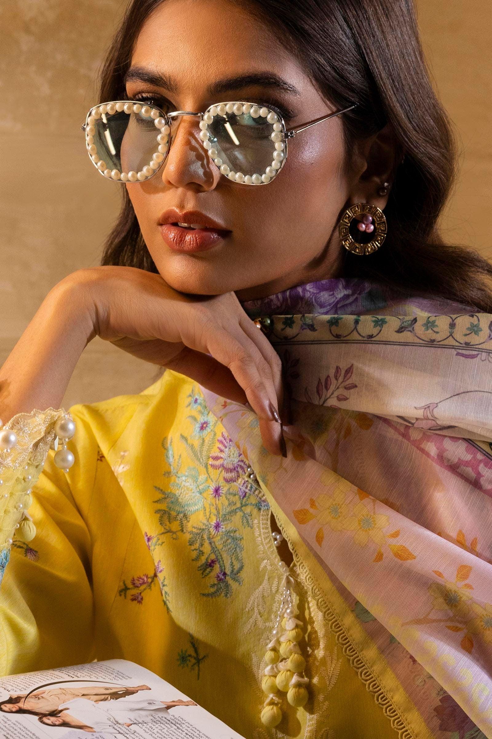 Sana Safinaz | Muzlin Spring 25 | M251-011B-3CV - Aqsa Fabrics