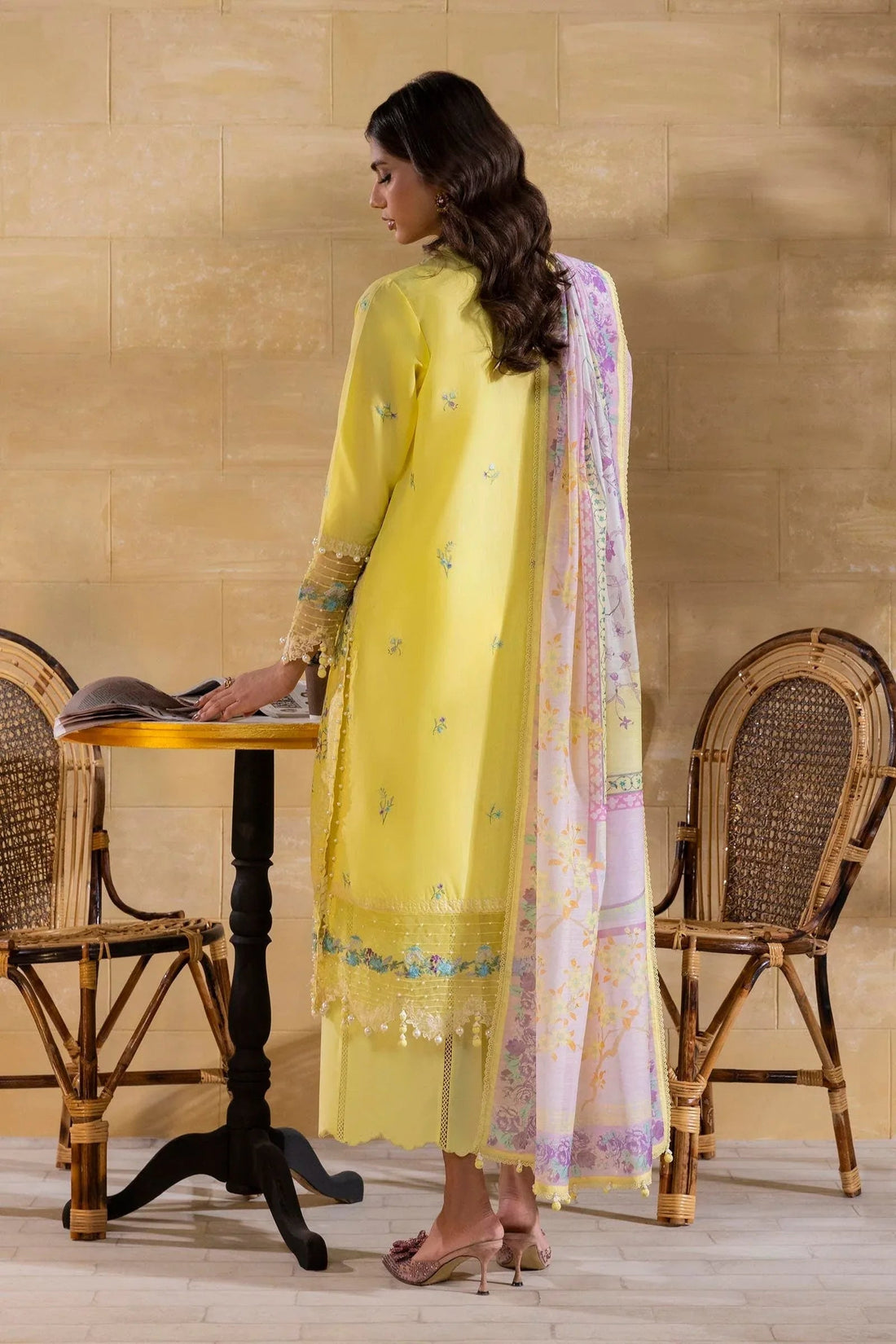 Sana Safinaz | Muzlin Spring 25 | M251-011B-3CV - Aqsa Fabrics