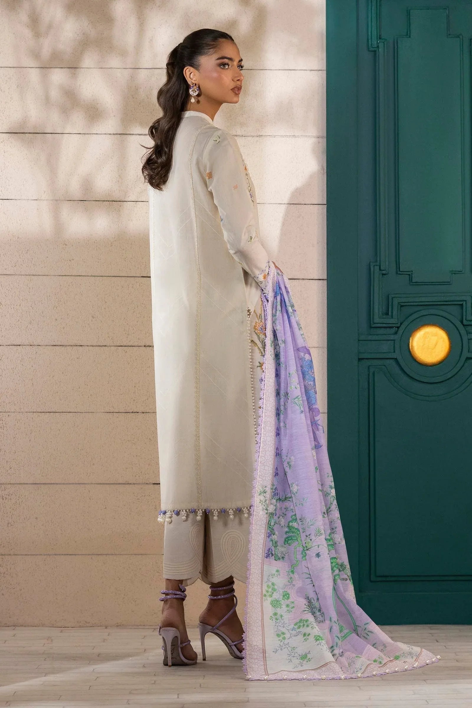 Sana Safinaz | Muzlin Spring 25 | M251-012A-3CV - Aqsa Fabrics
