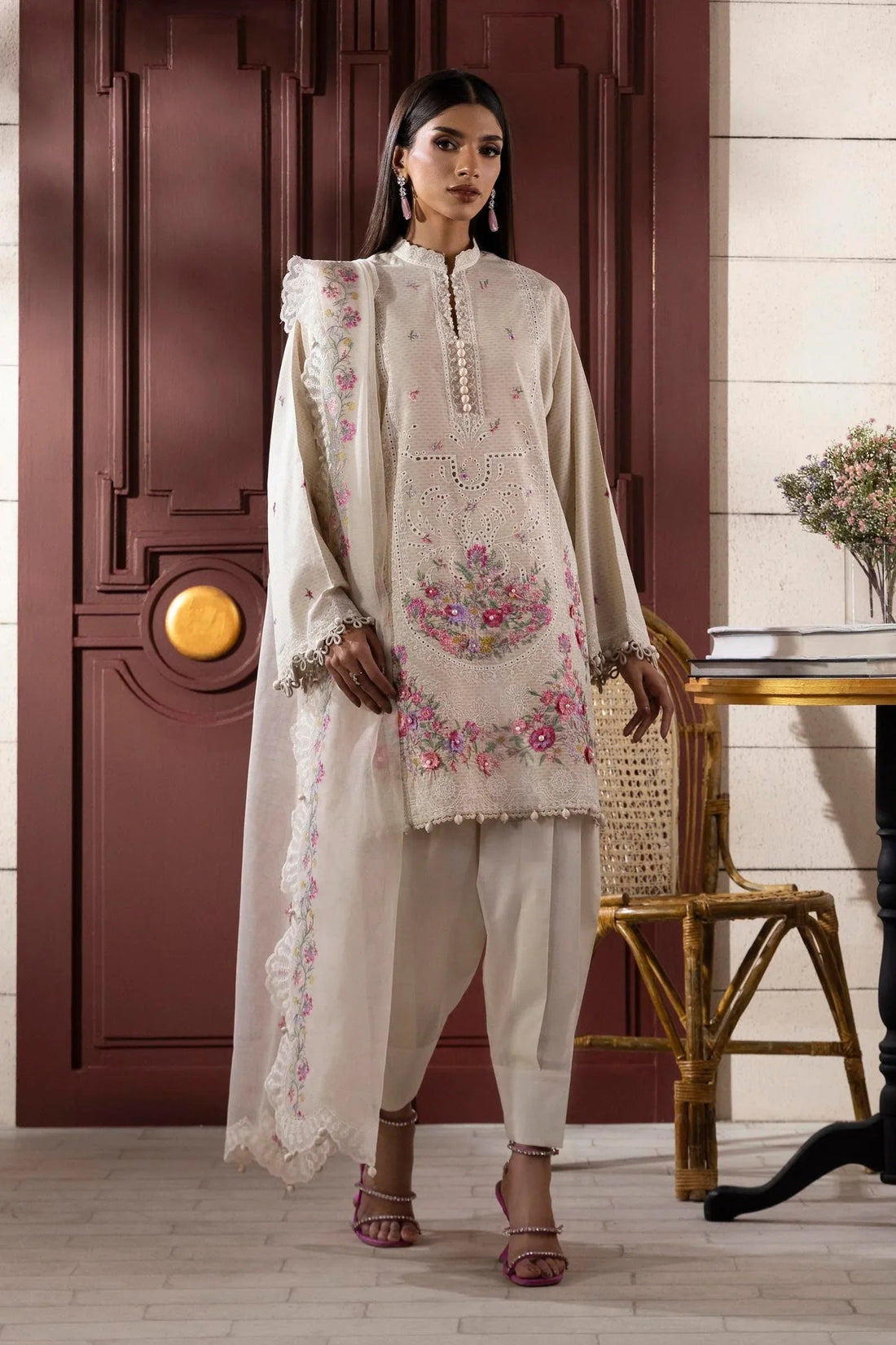Sana Safinaz | Muzlin Spring 25 | M251-014A-3CT - Aqsa Fabrics