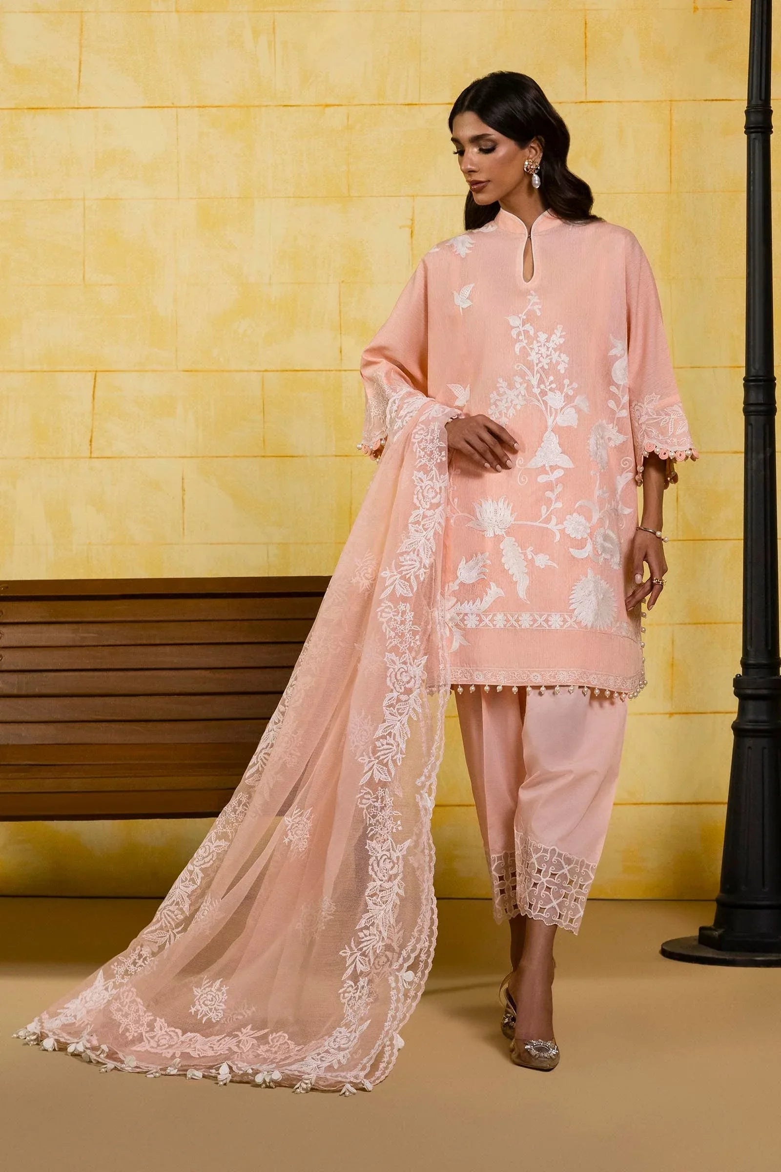 Sana Safinaz | Muzlin Spring 25 | M251-015A-3CT - Aqsa Fabrics