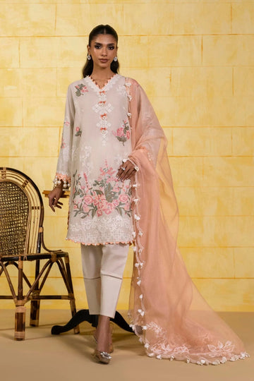 Sana Safinaz | Muzlin Spring 25 | M251-016A-3CT - Aqsa Fabrics