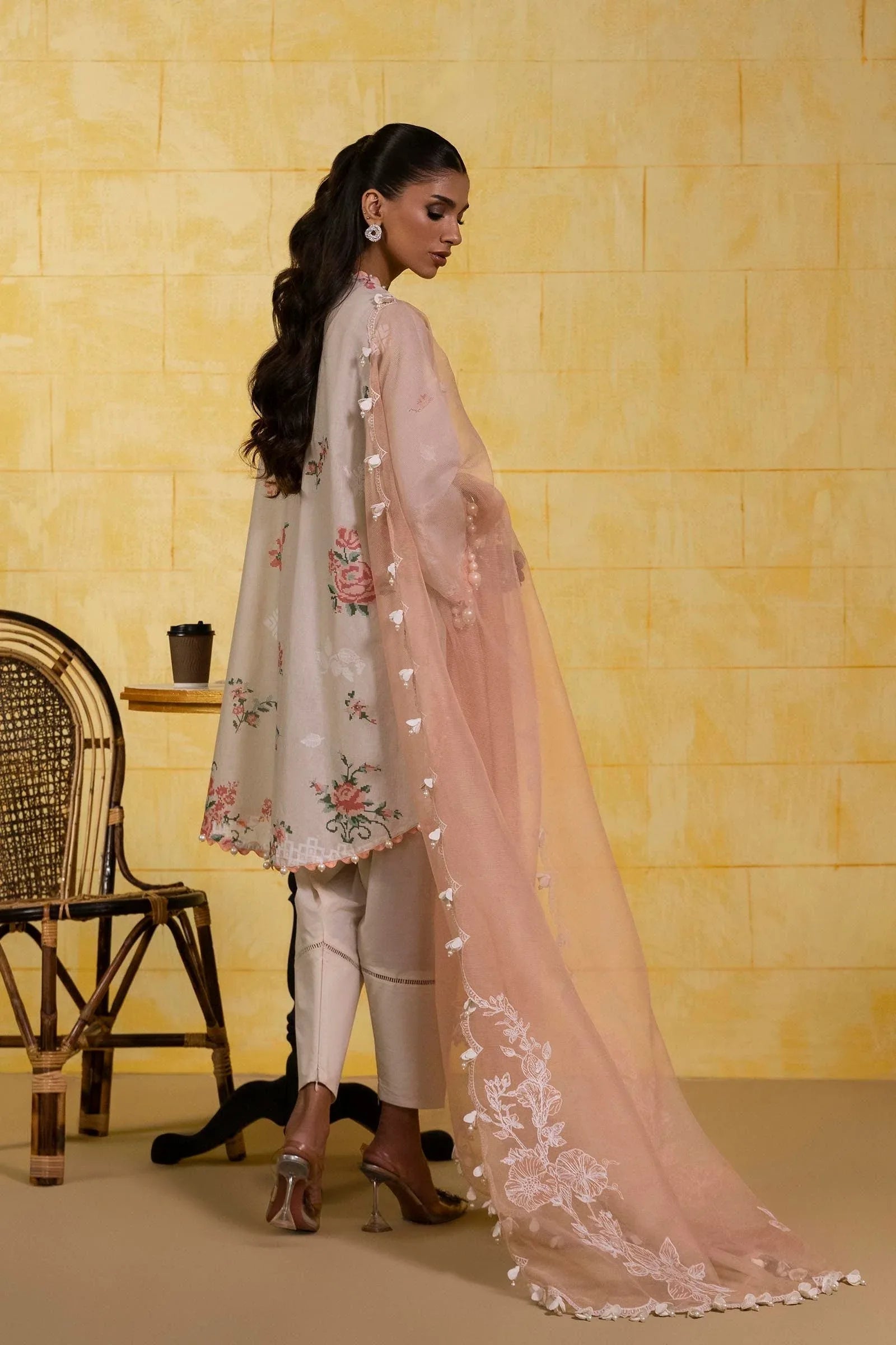 Sana Safinaz | Muzlin Spring 25 | M251-016A-3CT - Aqsa Fabrics