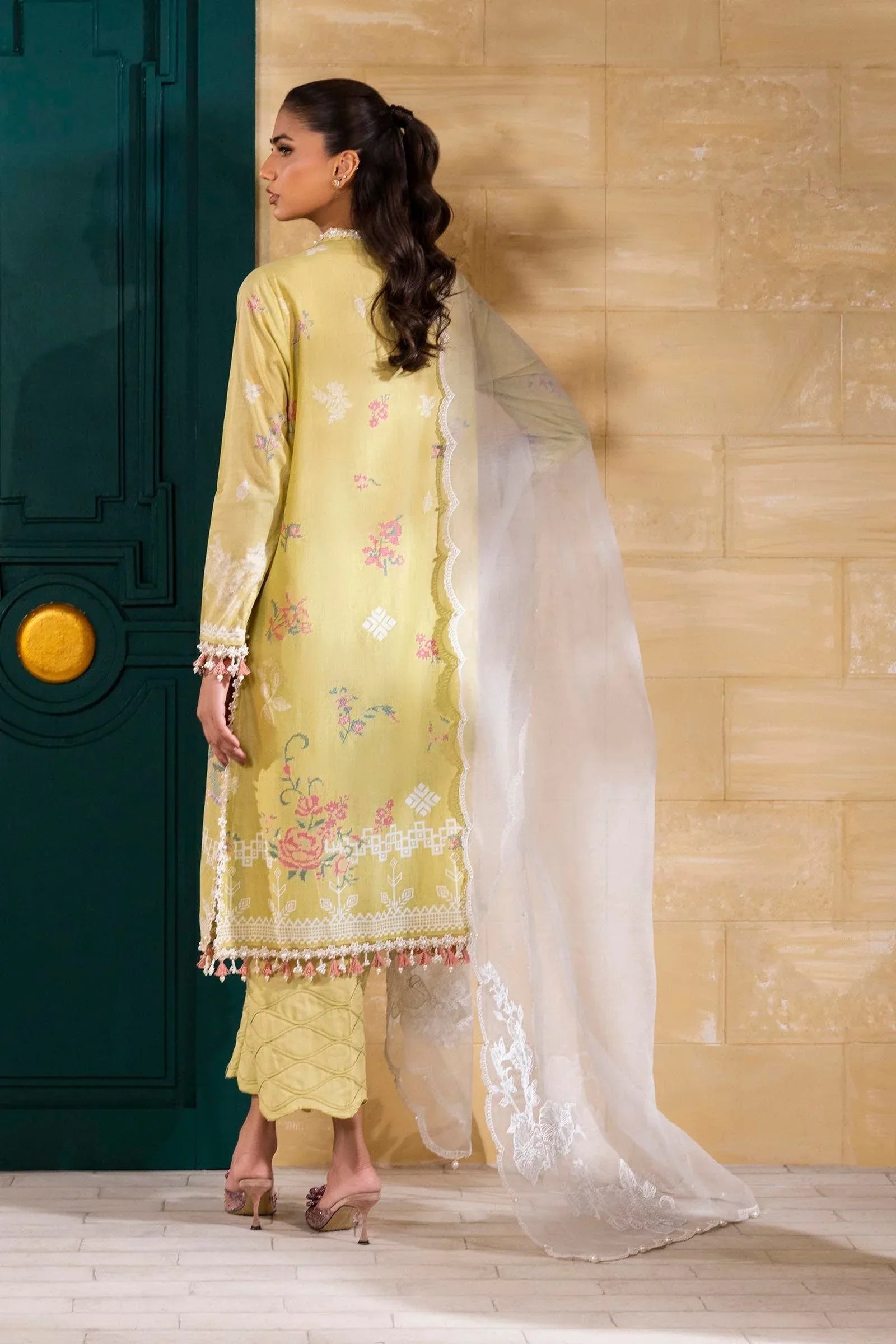 Sana Safinaz | Muzlin Spring 25 | M251-016B-3CT - Aqsa Fabrics