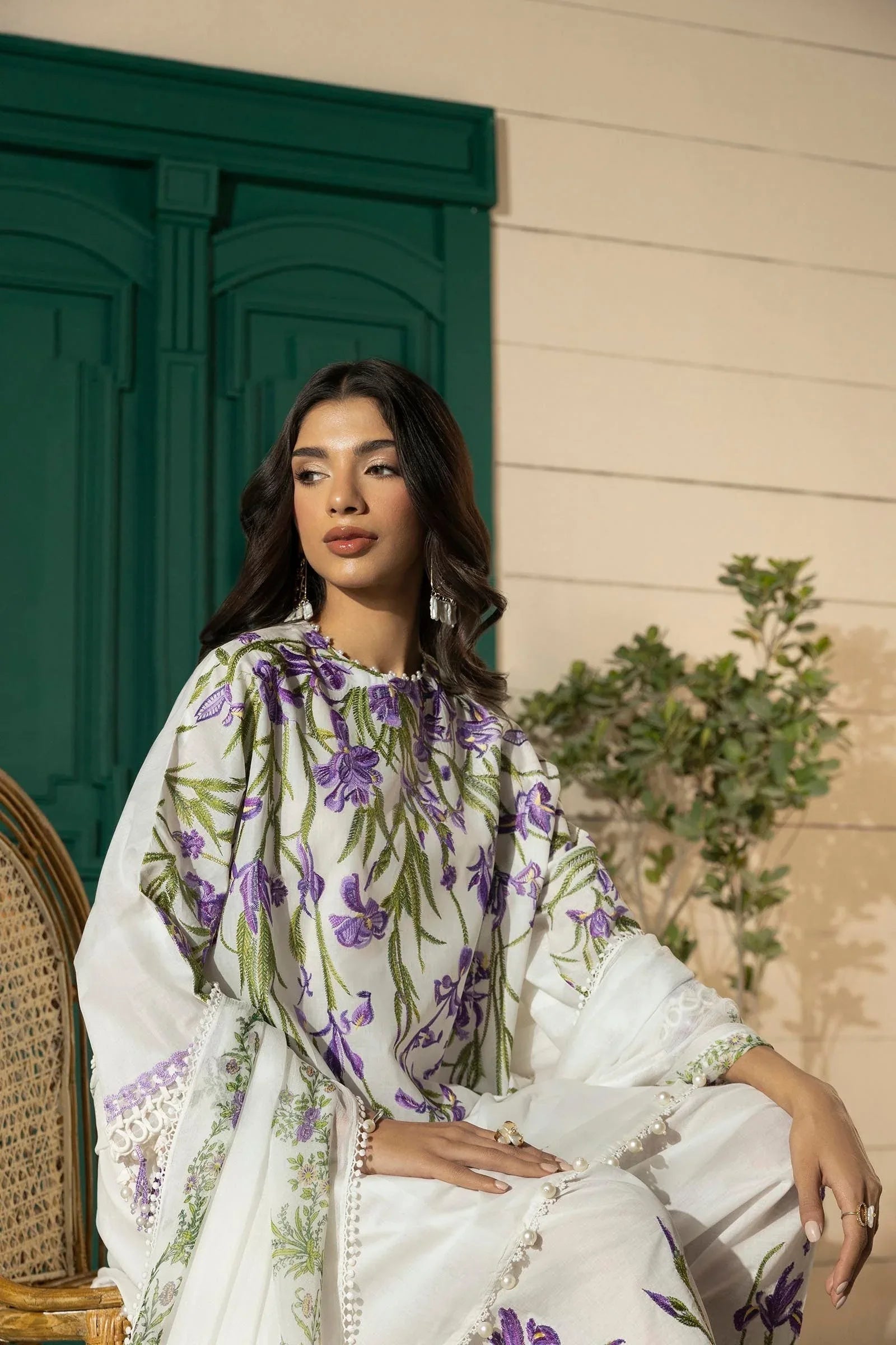 Sana Safinaz | Muzlin Spring 25 | M251-017A-3CJ - Aqsa Fabrics
