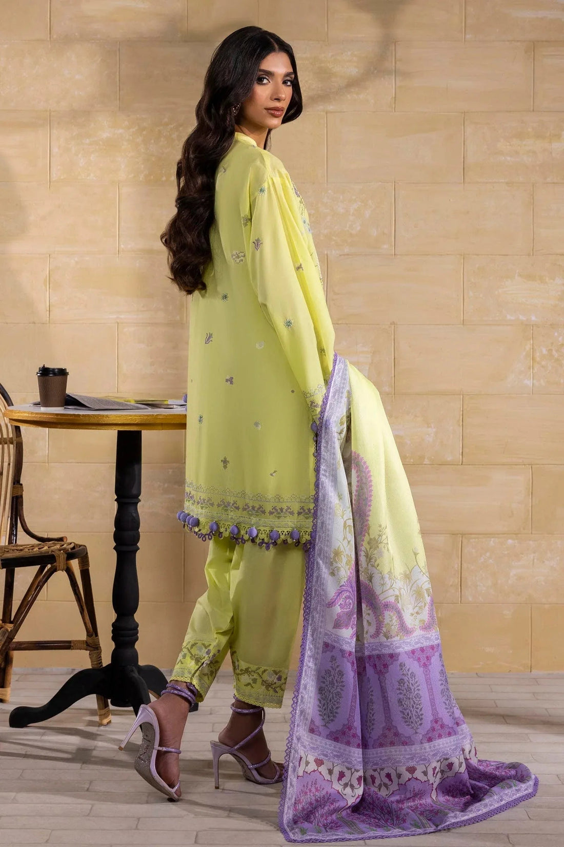 Sana Safinaz | Muzlin Spring 25 | M251-018B-3CT - Aqsa Fabrics