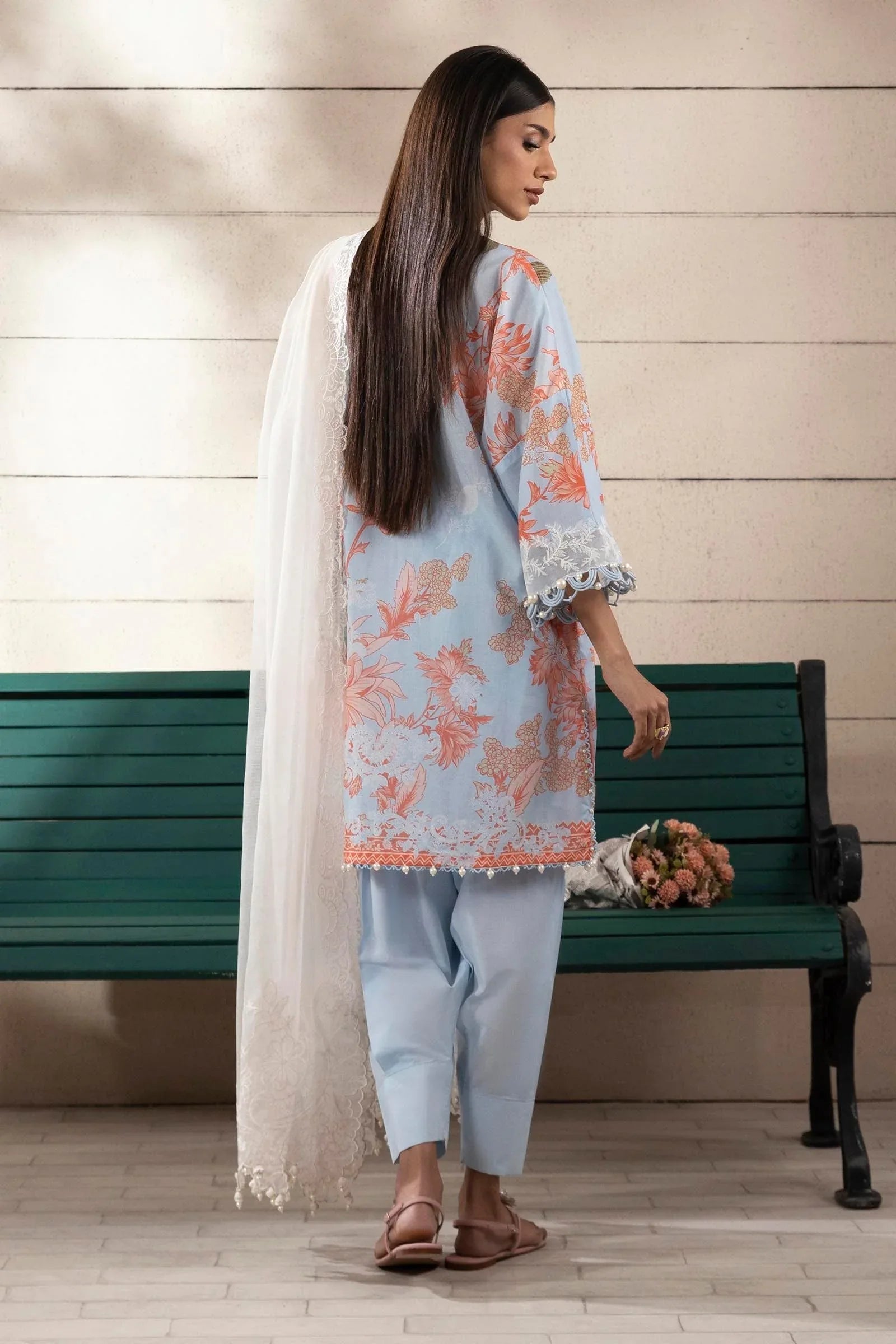 Sana Safinaz | Muzlin Spring 25 | M251-020B-3CS - Aqsa Fabrics
