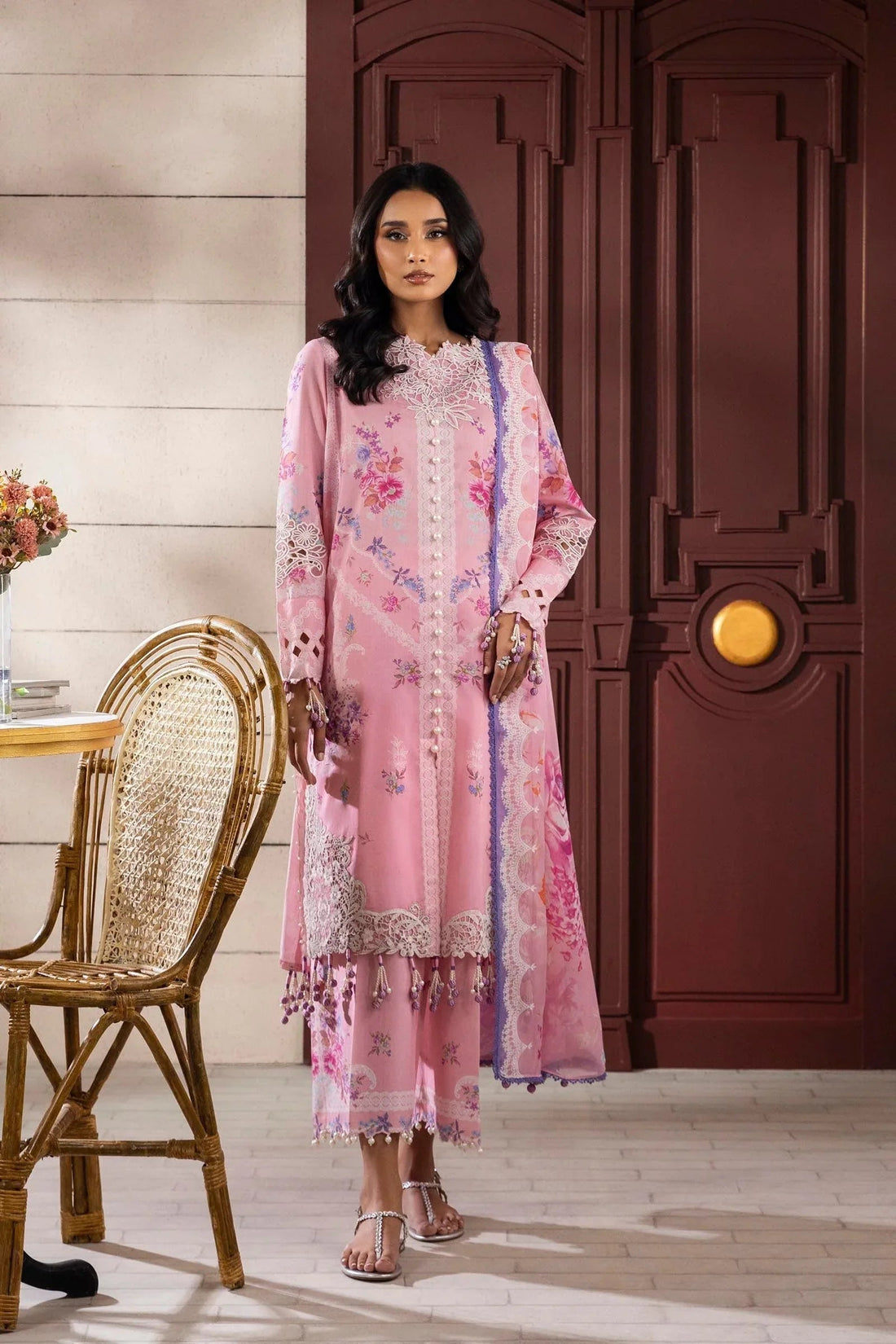 Sana Safinaz | Muzlin Spring 25 | M251-021A-3CI - Aqsa Fabrics