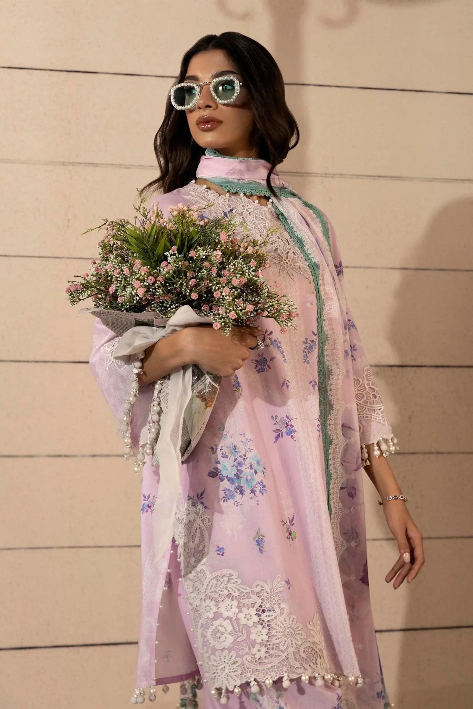 Sana Safinaz | Muzlin Spring 25 | M251-021B-3CI - Aqsa Fabrics