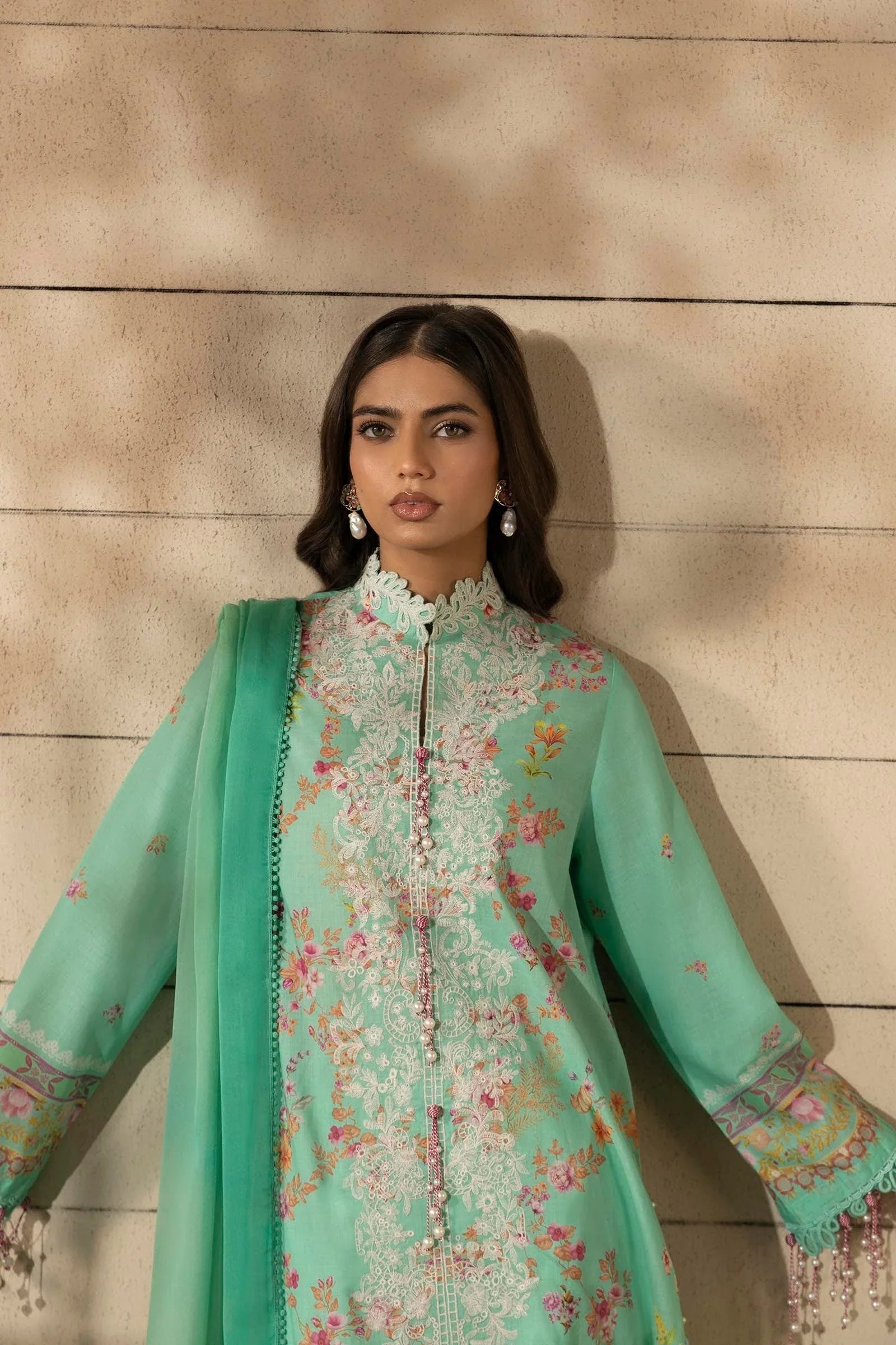 Sana Safinaz | Muzlin Spring 25 | M251-023B-3CI - Aqsa Fabrics