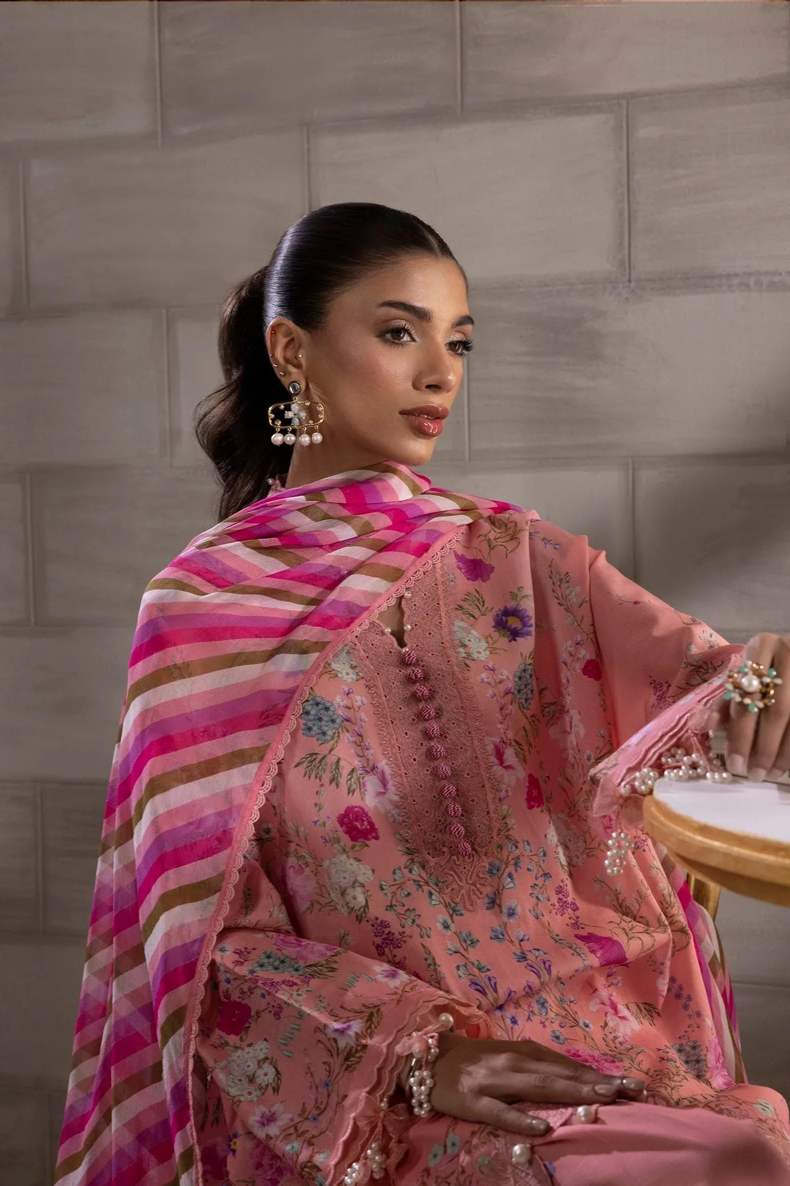 Sana Safinaz | Muzlin Spring 25 | M251-024B-3CI - Aqsa Fabrics