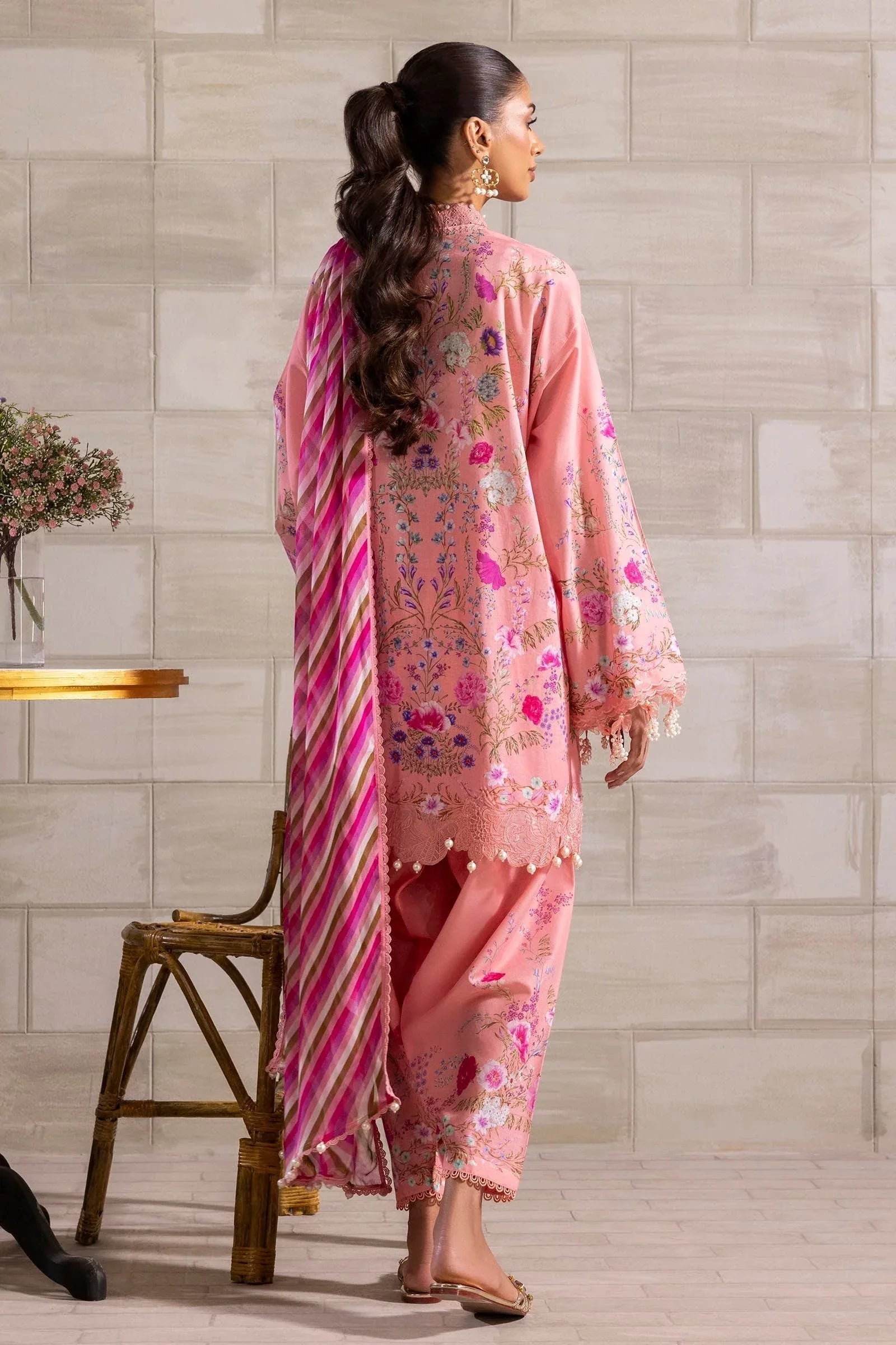 Sana Safinaz | Muzlin Spring 25 | M251-024B-3CI - Aqsa Fabrics