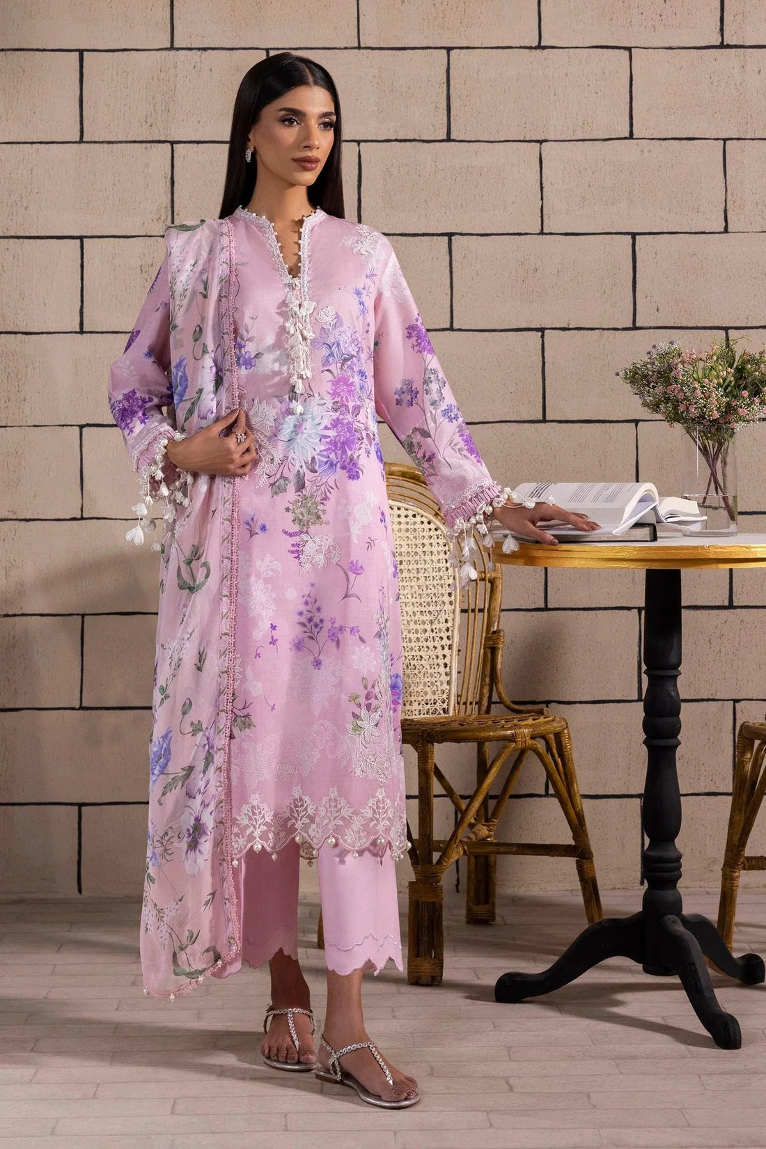Sana Safinaz | Muzlin Spring 25 | M251-025A-3CJ - Aqsa Fabrics