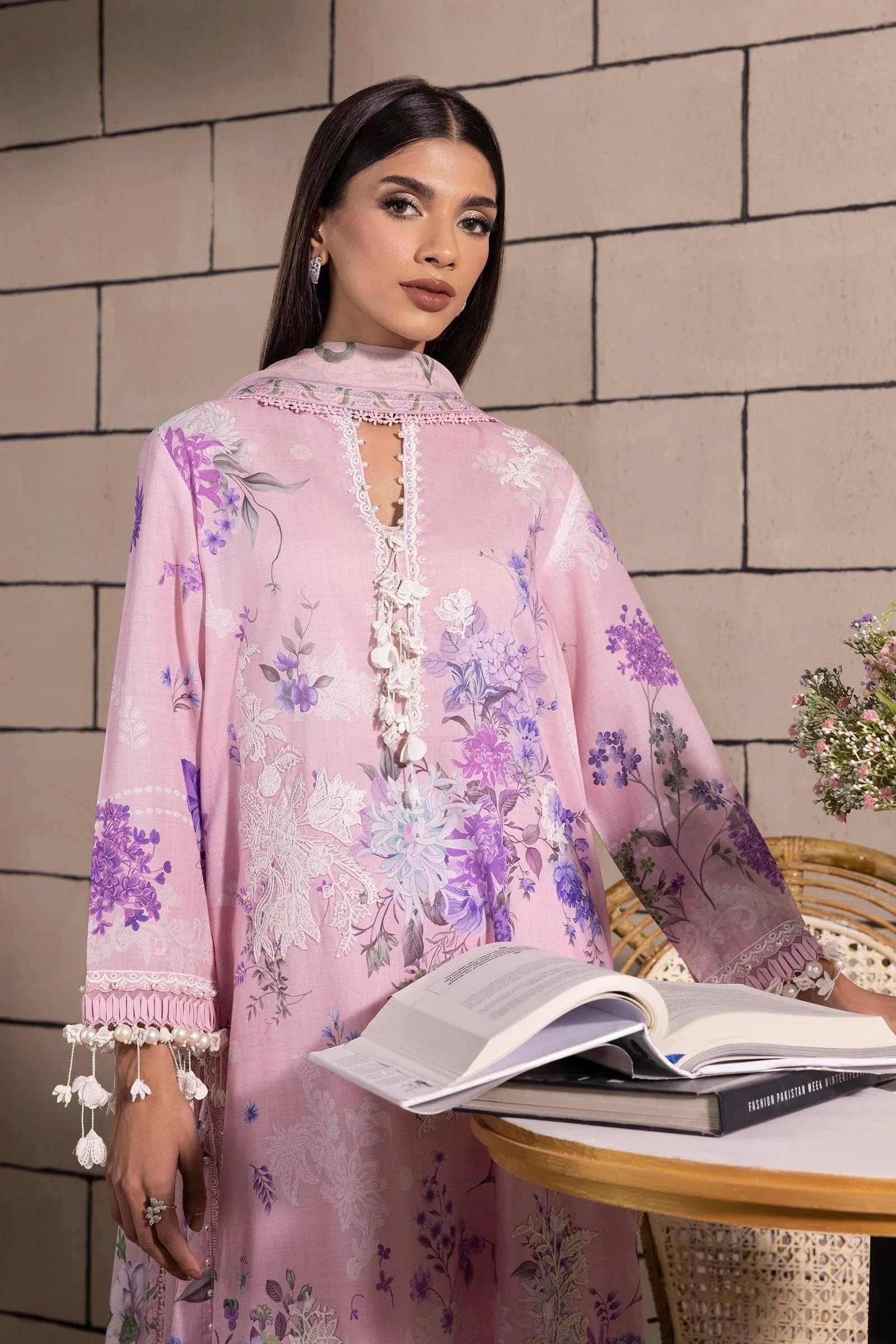 Sana Safinaz | Muzlin Spring 25 | M251-025A-3CJ - Aqsa Fabrics