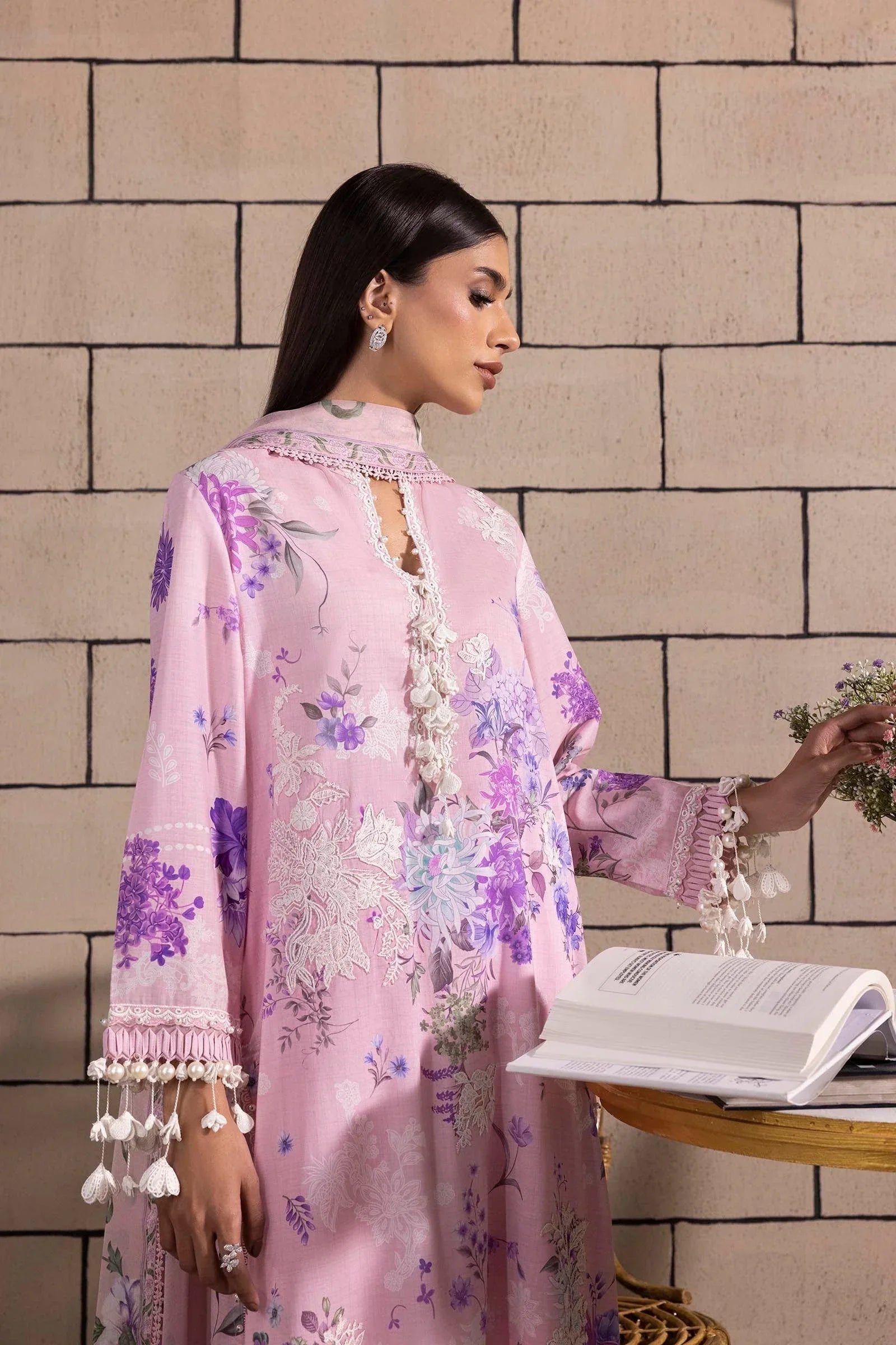 Sana Safinaz | Muzlin Spring 25 | M251-025A-3CJ - Aqsa Fabrics