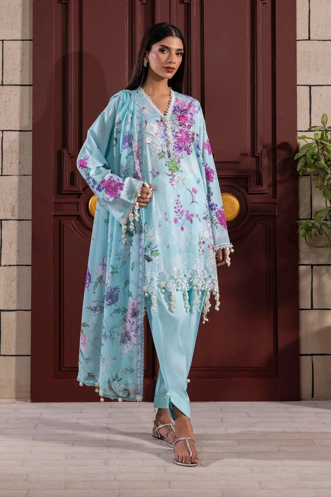 Sana Safinaz | Muzlin Spring 25 | M251-025B-3CJ - Aqsa Fabrics