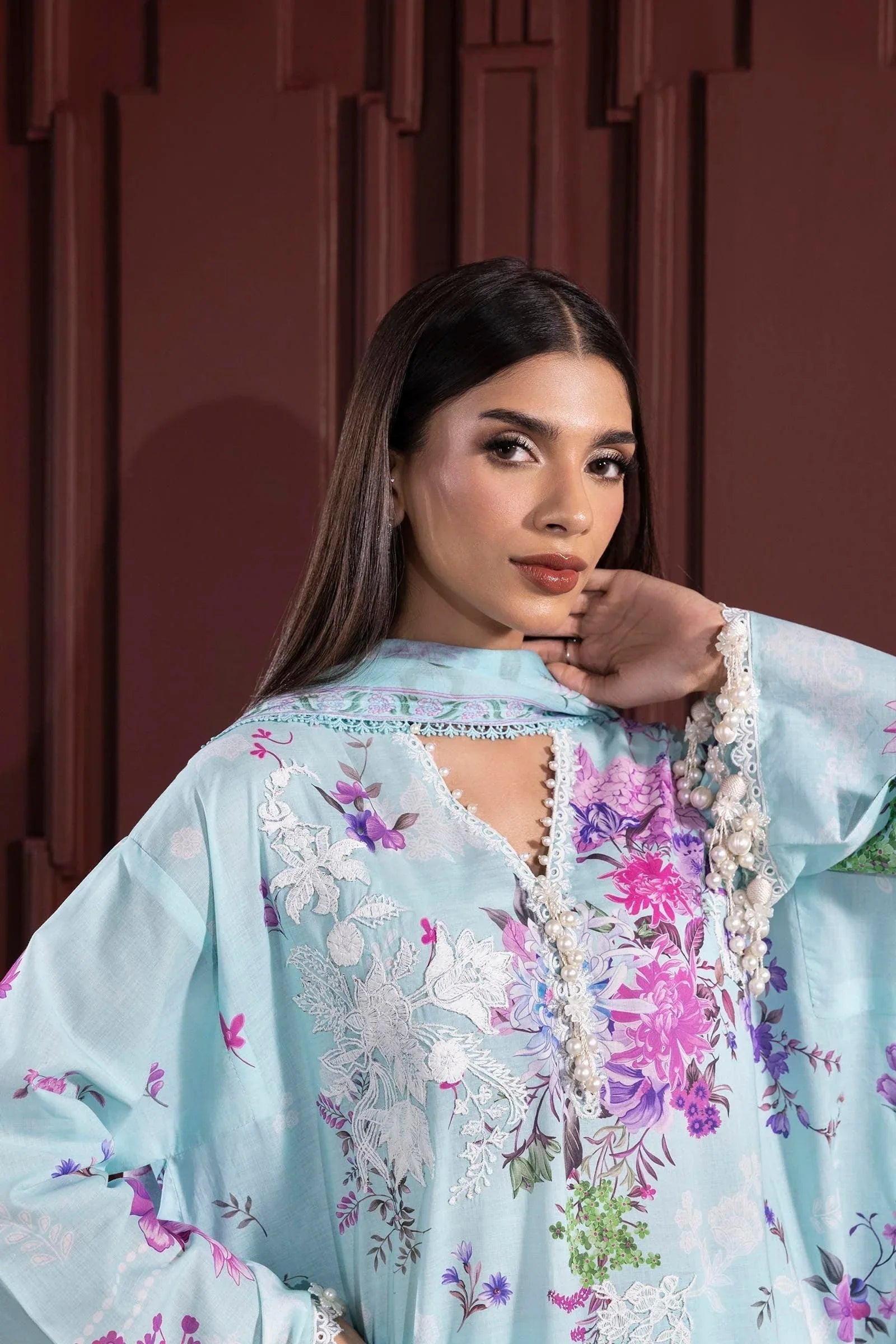 Sana Safinaz | Muzlin Spring 25 | M251-025B-3CJ - Aqsa Fabrics