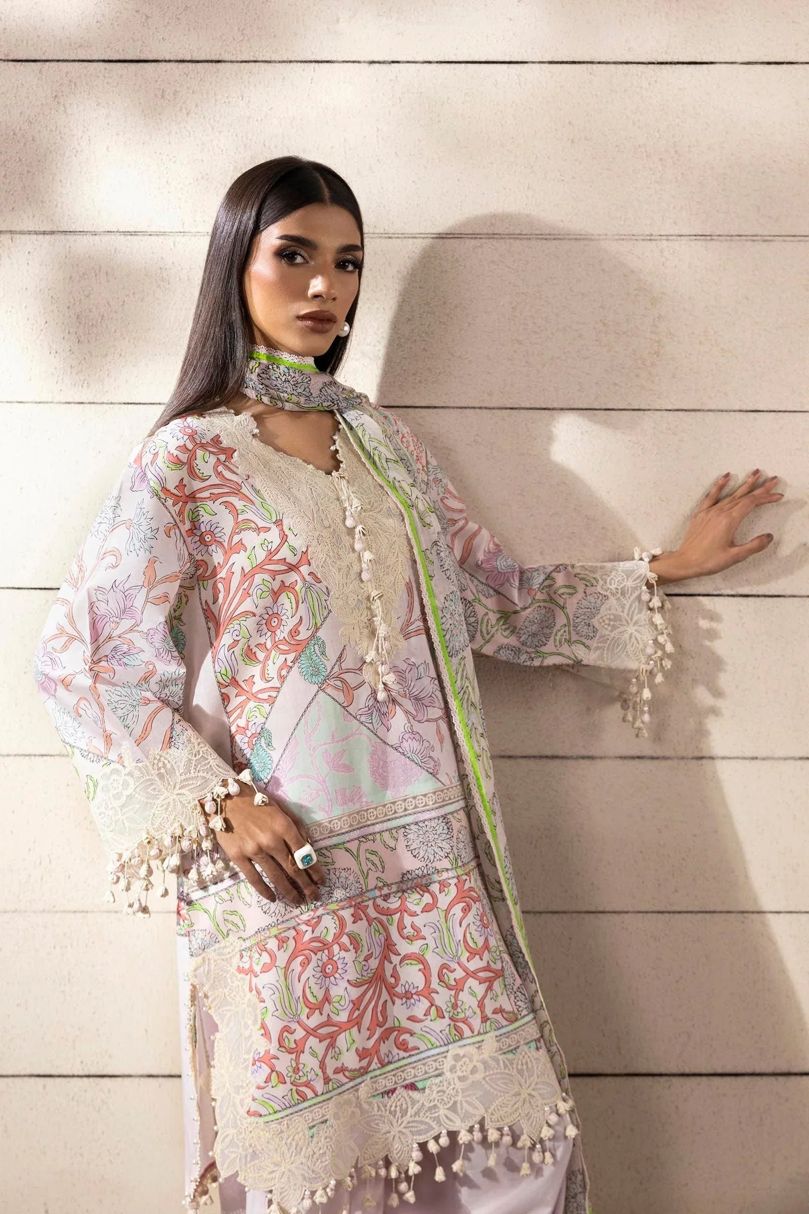 Sana Safinaz | Muzlin Spring 25 | M251-027A-3CI - Aqsa Fabrics