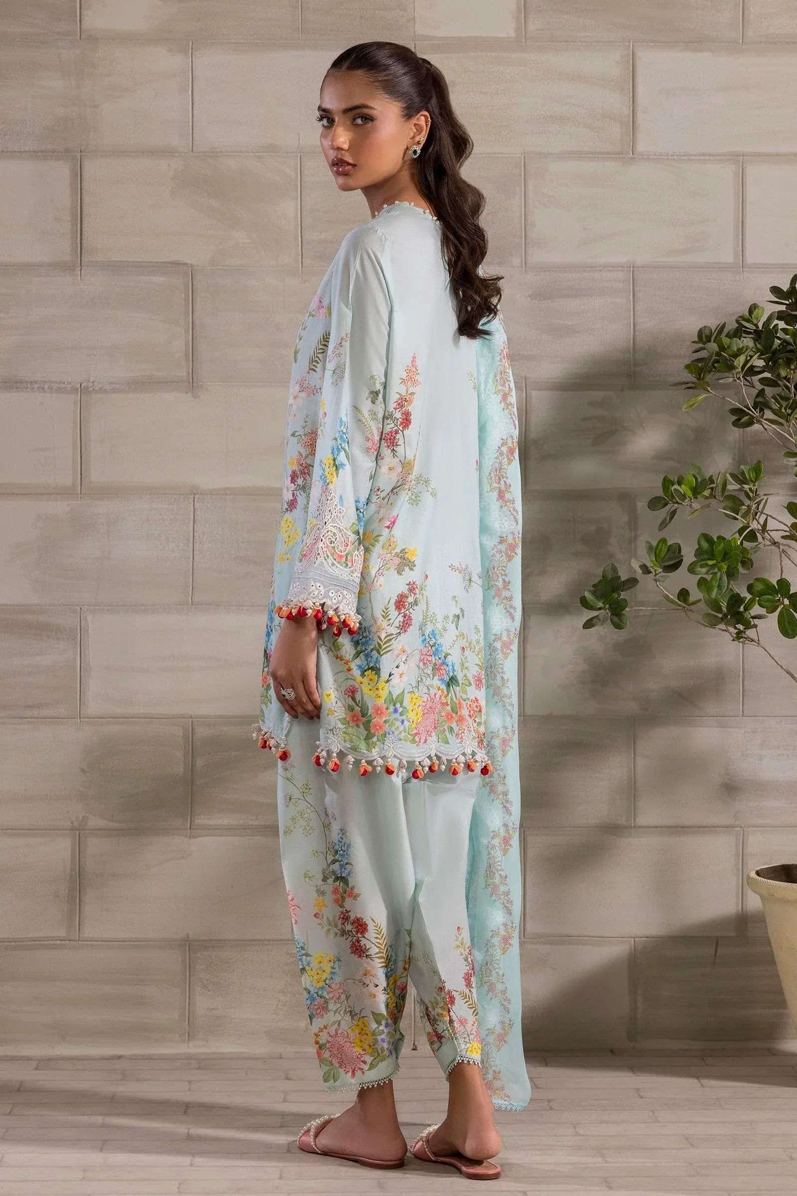 Sana Safinaz | Muzlin Spring 25 | M251-030A-3CI - Aqsa Fabrics