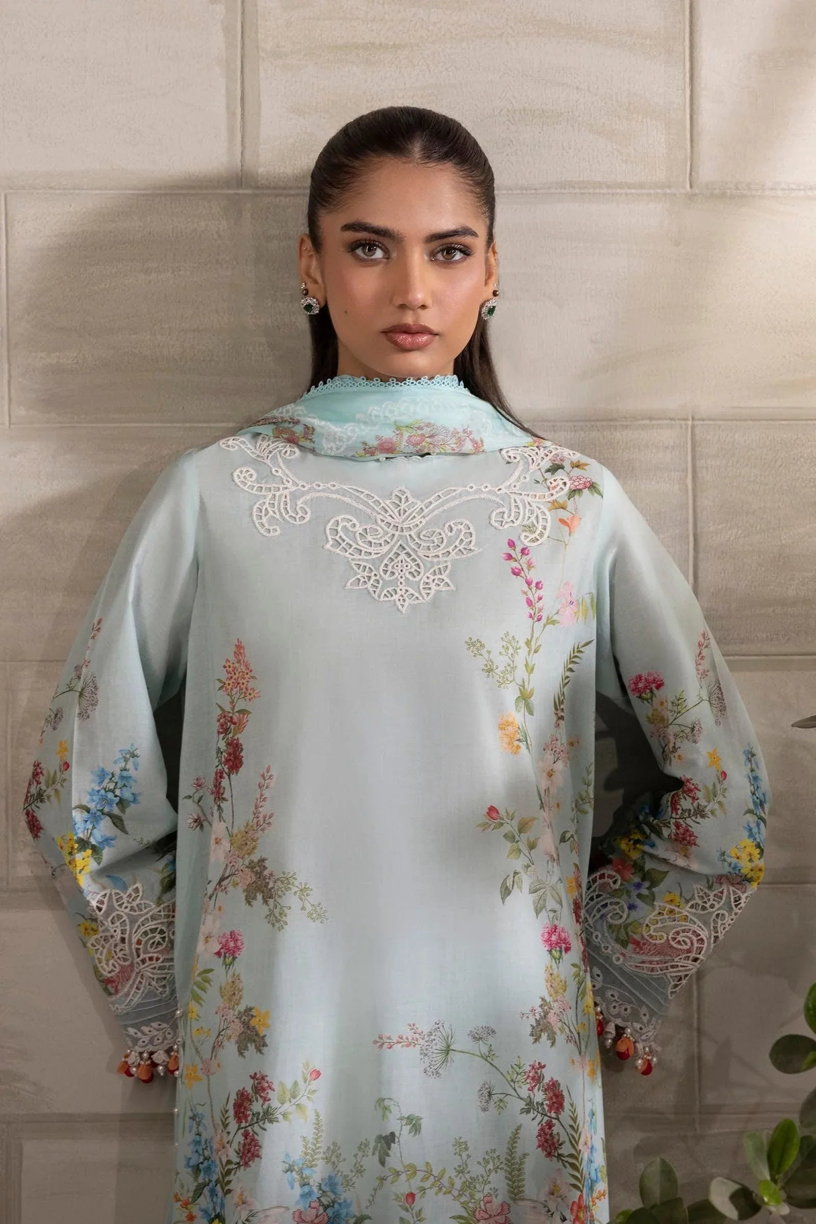 Sana Safinaz | Muzlin Spring 25 | M251-030A-3CI - Aqsa Fabrics