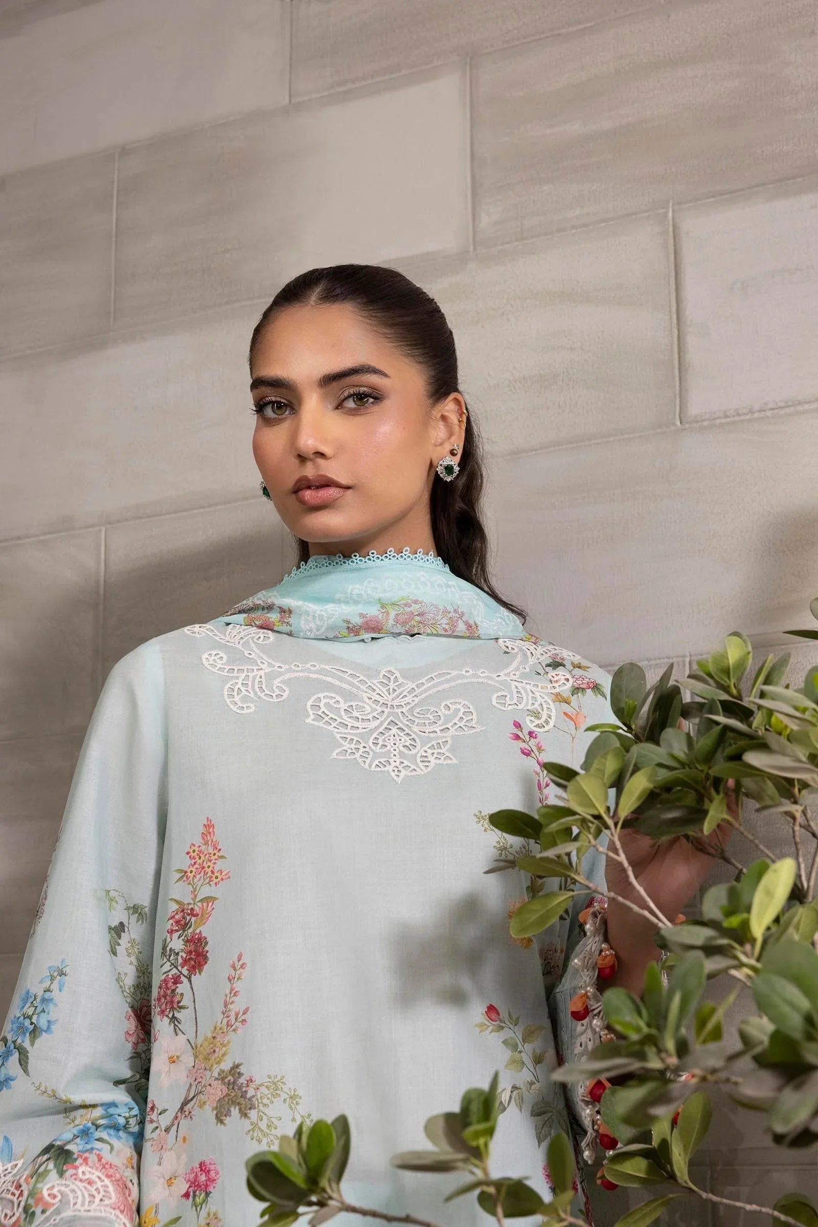 Sana Safinaz | Muzlin Spring 25 | M251-030A-3CI - Aqsa Fabrics