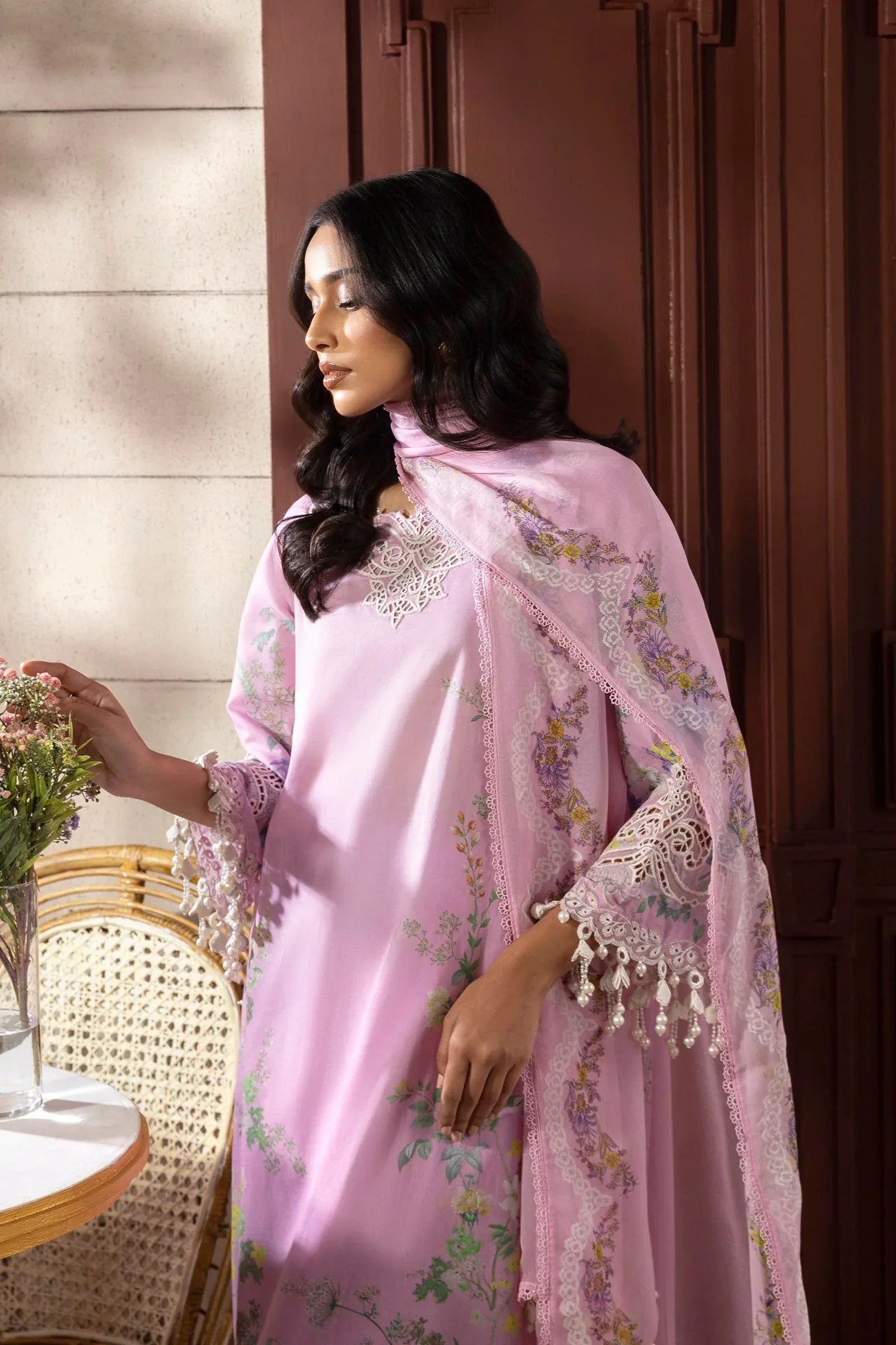 Sana Safinaz | Muzlin Spring 25 | M251-030B-3CI - Aqsa Fabrics