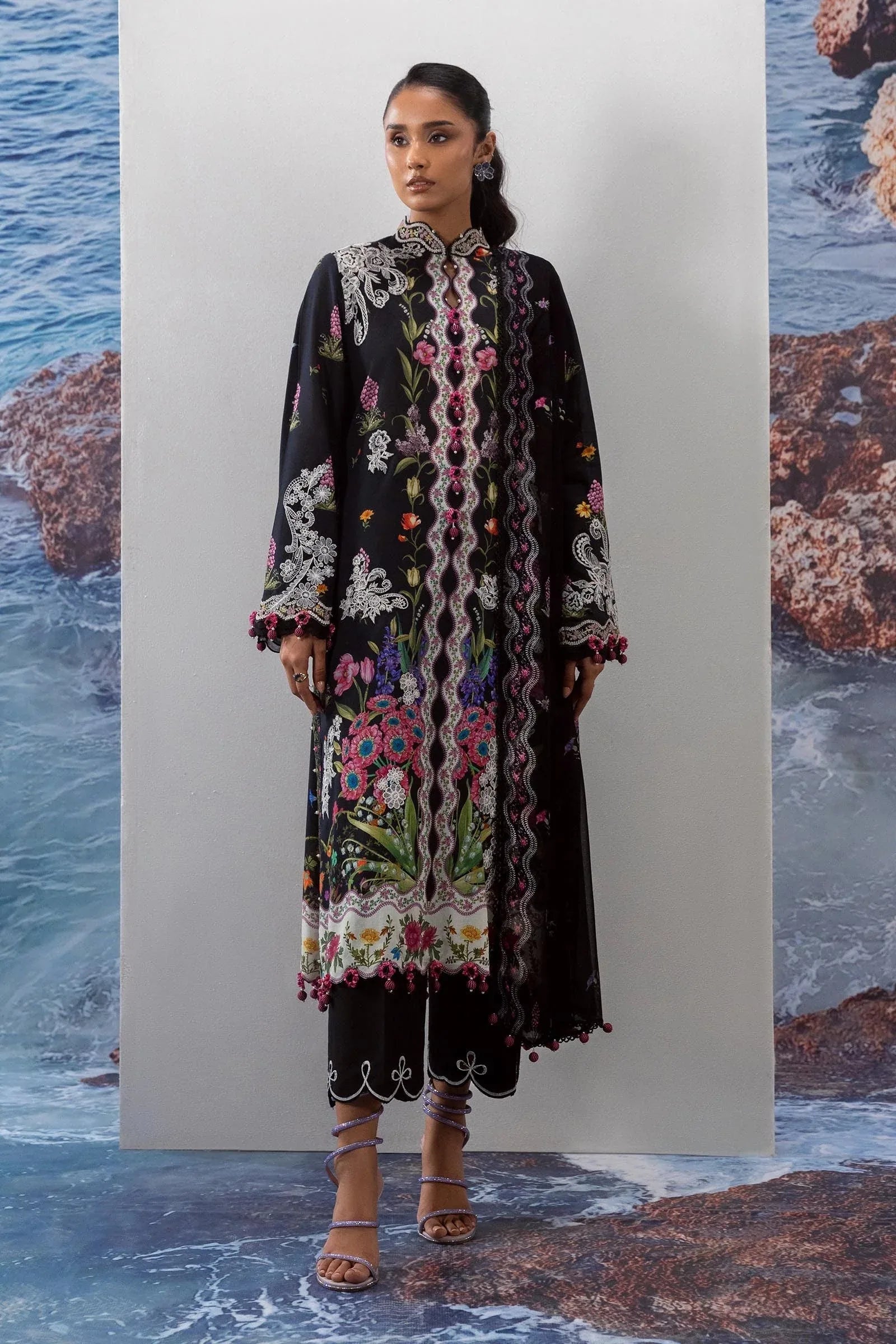 Sana Safinaz | Muzlin Summer 25 | 001A - Aqsa Fabrics