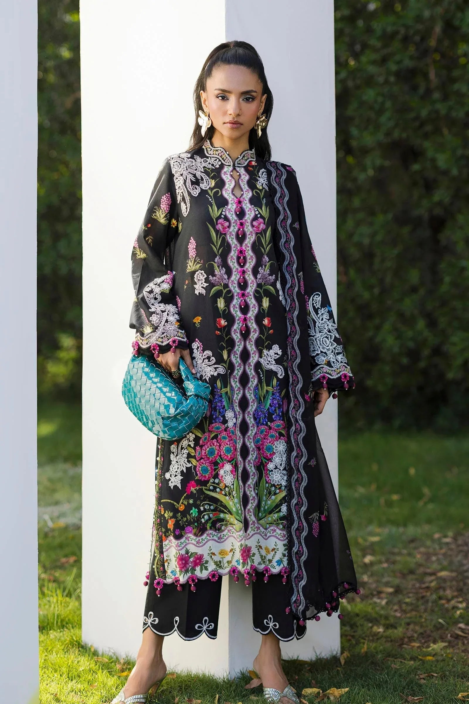 Sana Safinaz | Muzlin Summer 25 | 001A - Aqsa Fabrics